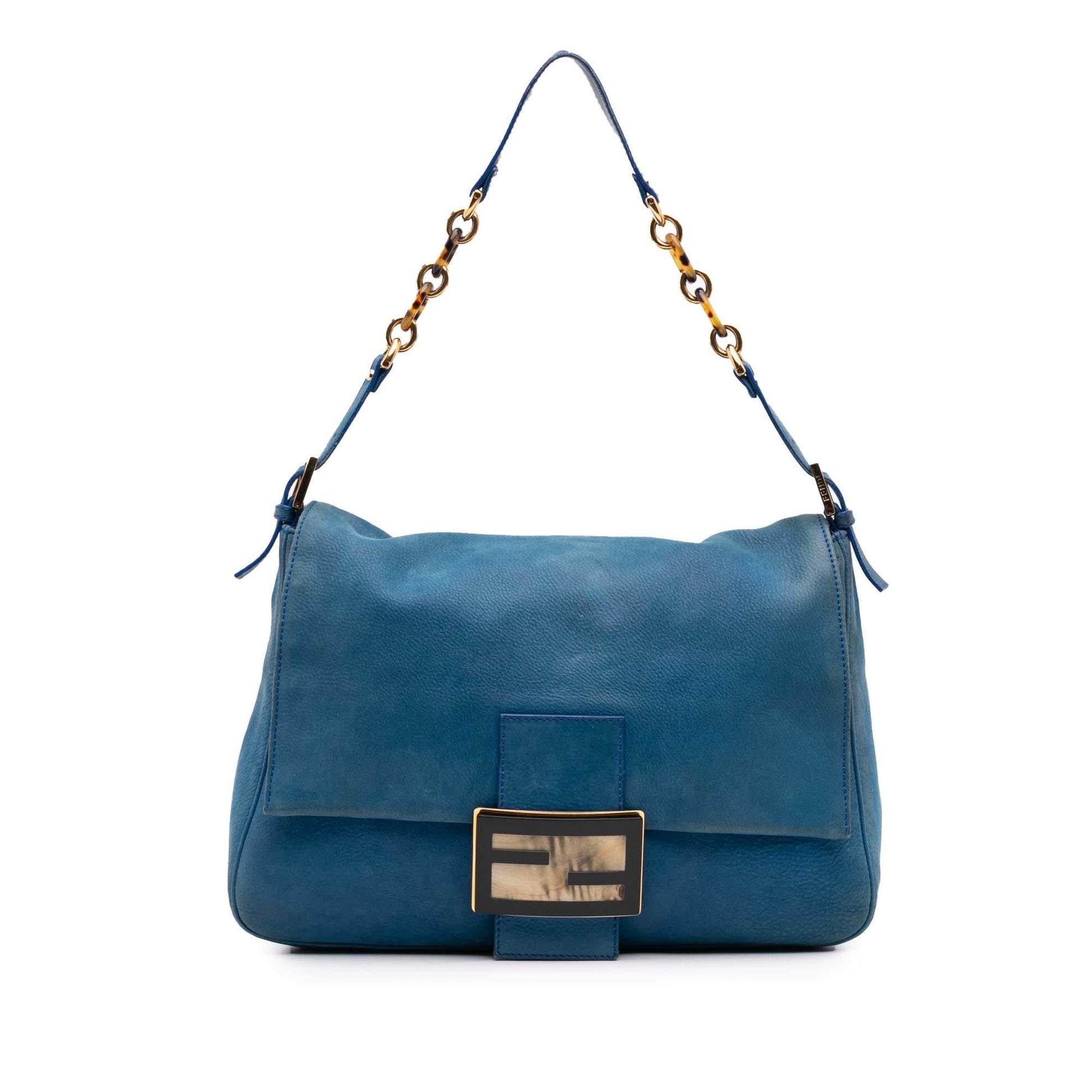 Fendi Mamma Forever Shoulder Bag Leather Large Chain