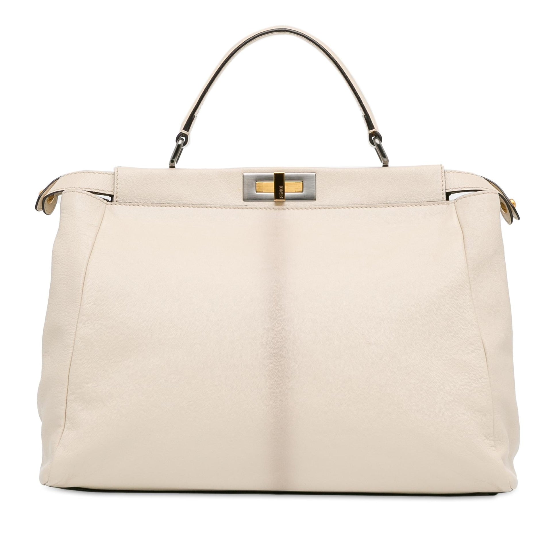 Fendi Peekaboo Shg H04U5U Satchel Bag Leather Large