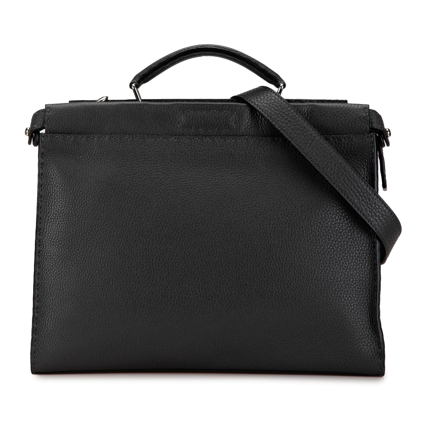 Fendi Selleria Peekaboo Iconic Fit Bag Leather Large Tote Bag