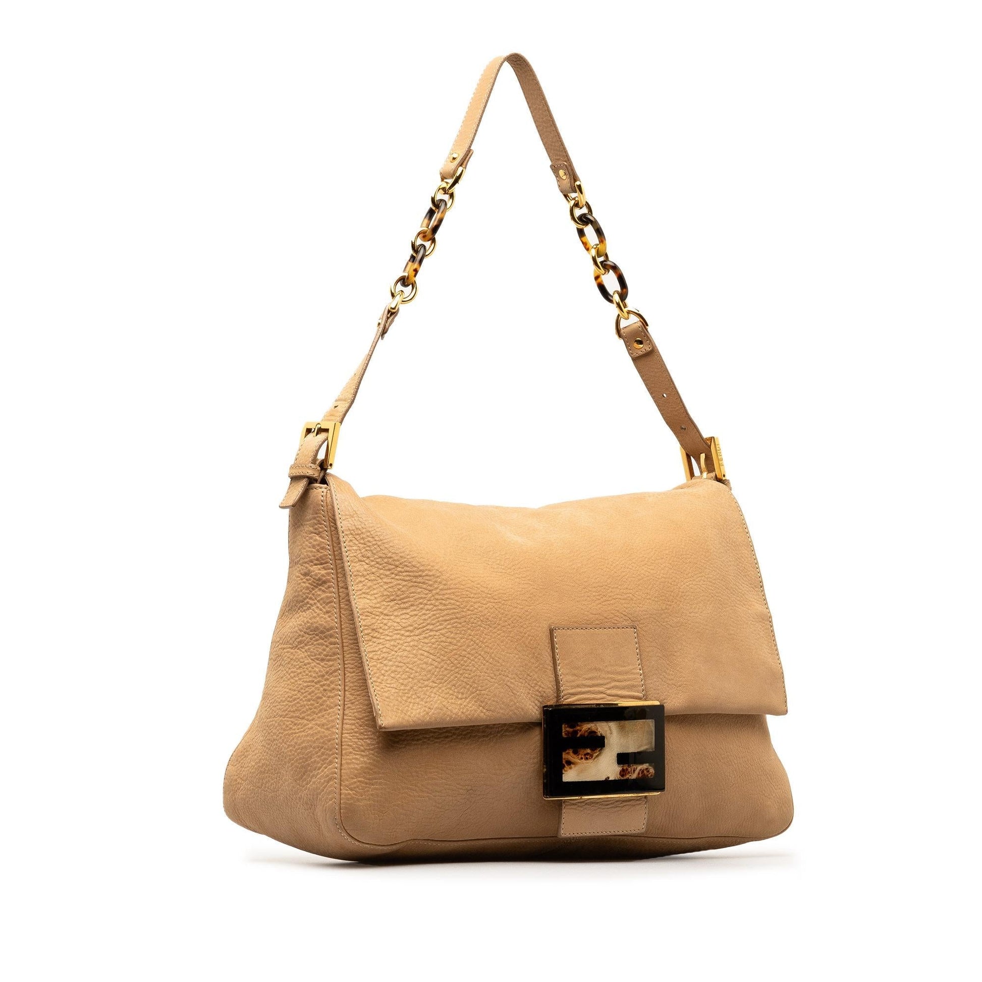 Fendi Nubuck Mamma Forever Shg Eydbzd Shoulder Bag Large
