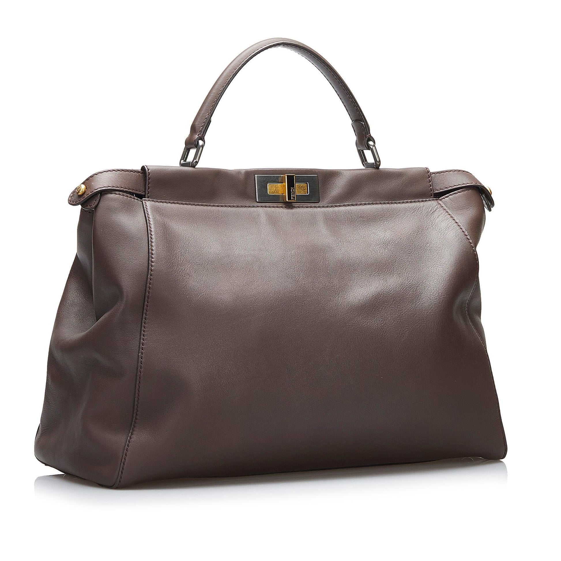 Fendi Peekaboo Satchel Shg Imdwie Large Satchel Bag