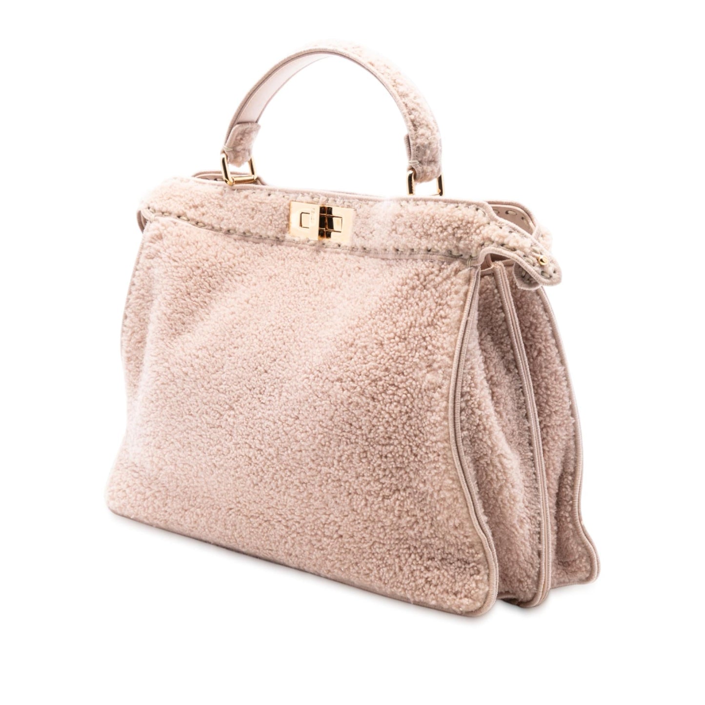 Fendi Shearling Peekaboo Iseeu Satchel Large Satchel Bag