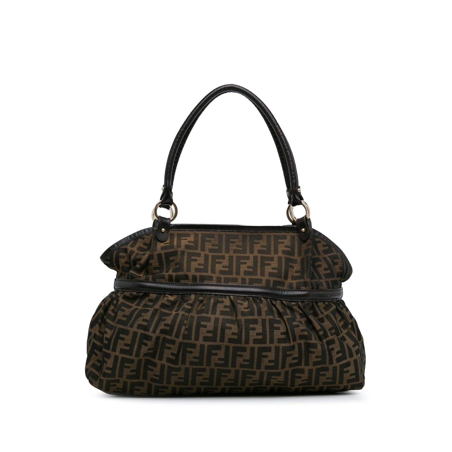 Fendi Zucca Chef Shoulder Bag Shg Fxpyvr Canvas Large