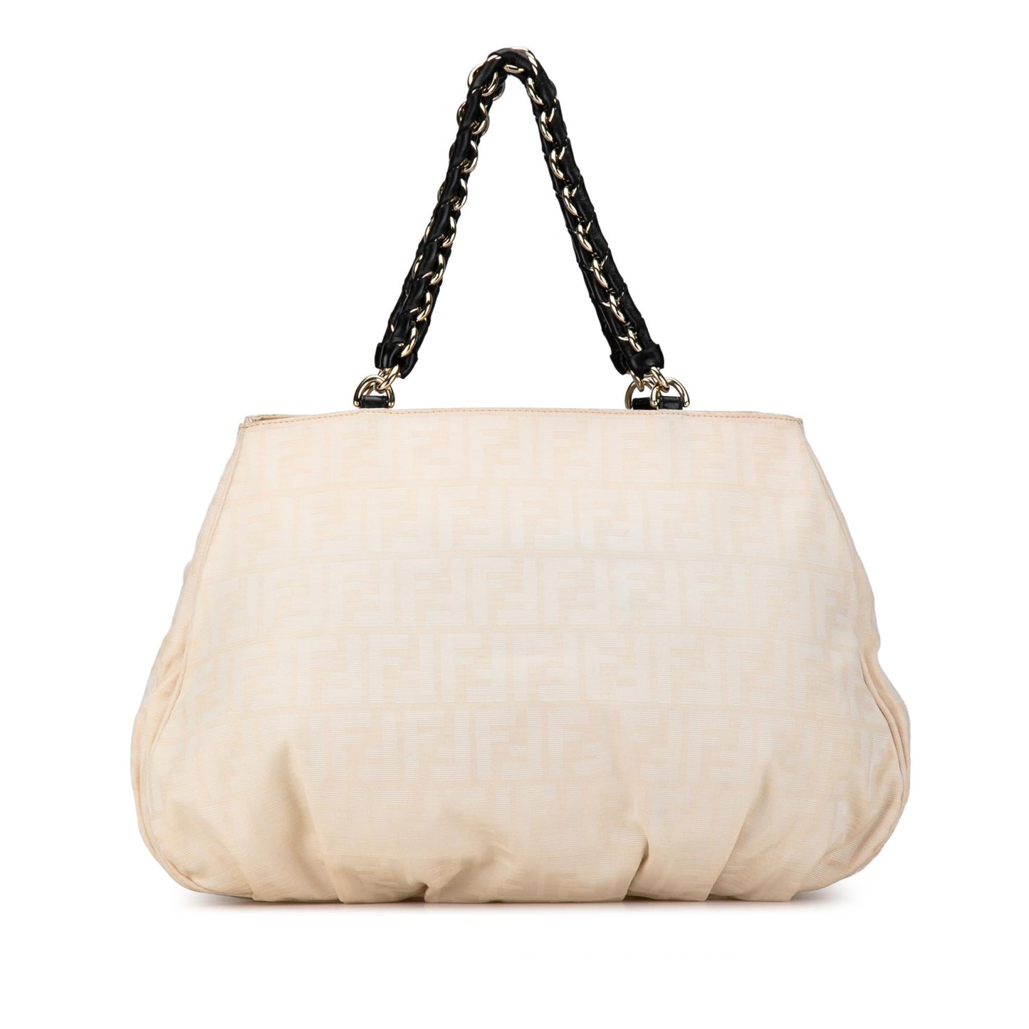 Fendi Zucca Mia Tote Canvas Large Tote Bag Tote Shg Toehpt