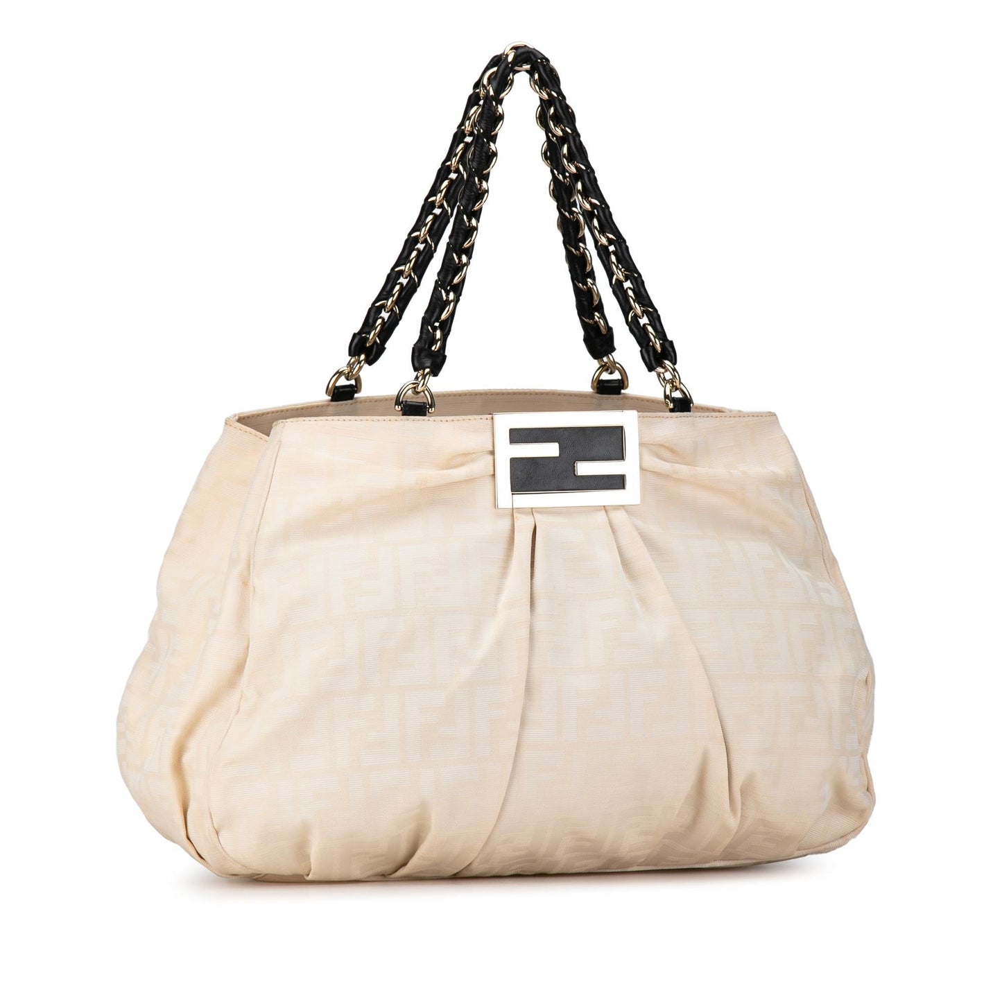Fendi Zucca Mia Tote Canvas Large Tote Bag Tote Shg Toehpt