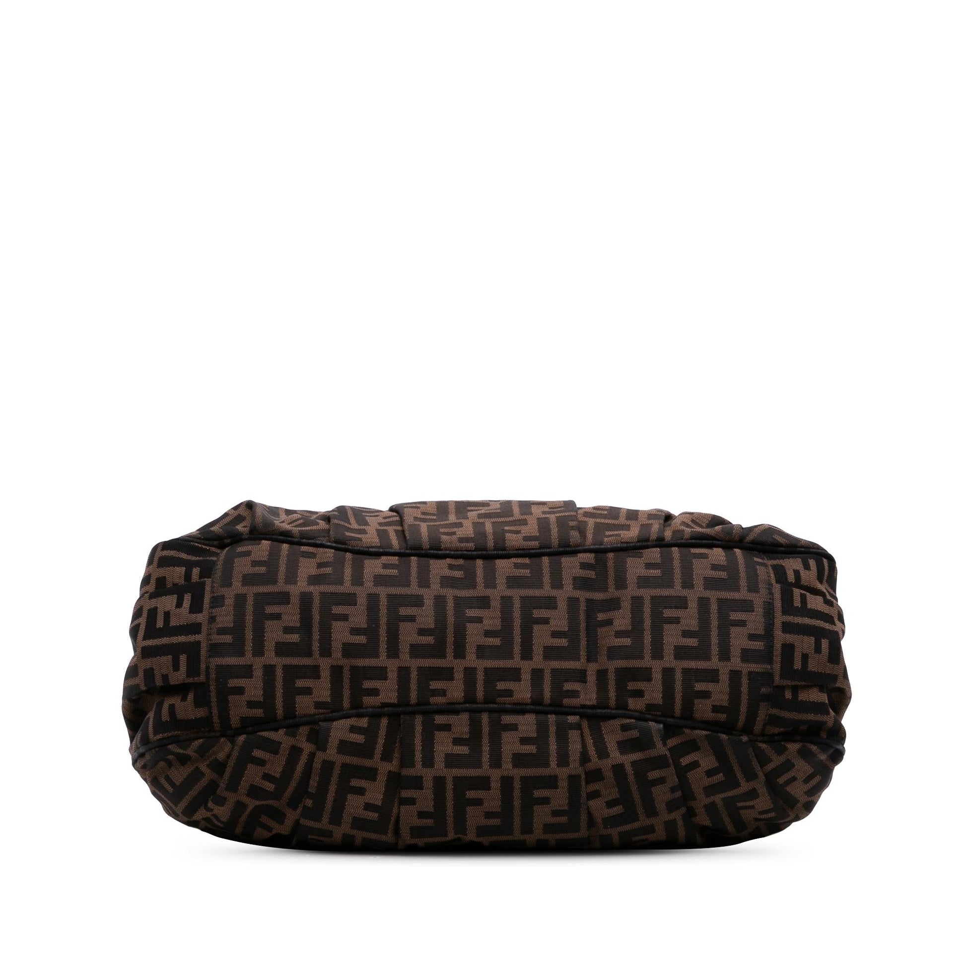 Fendi Zucca Mia Tote Canvas Large Tote Bag