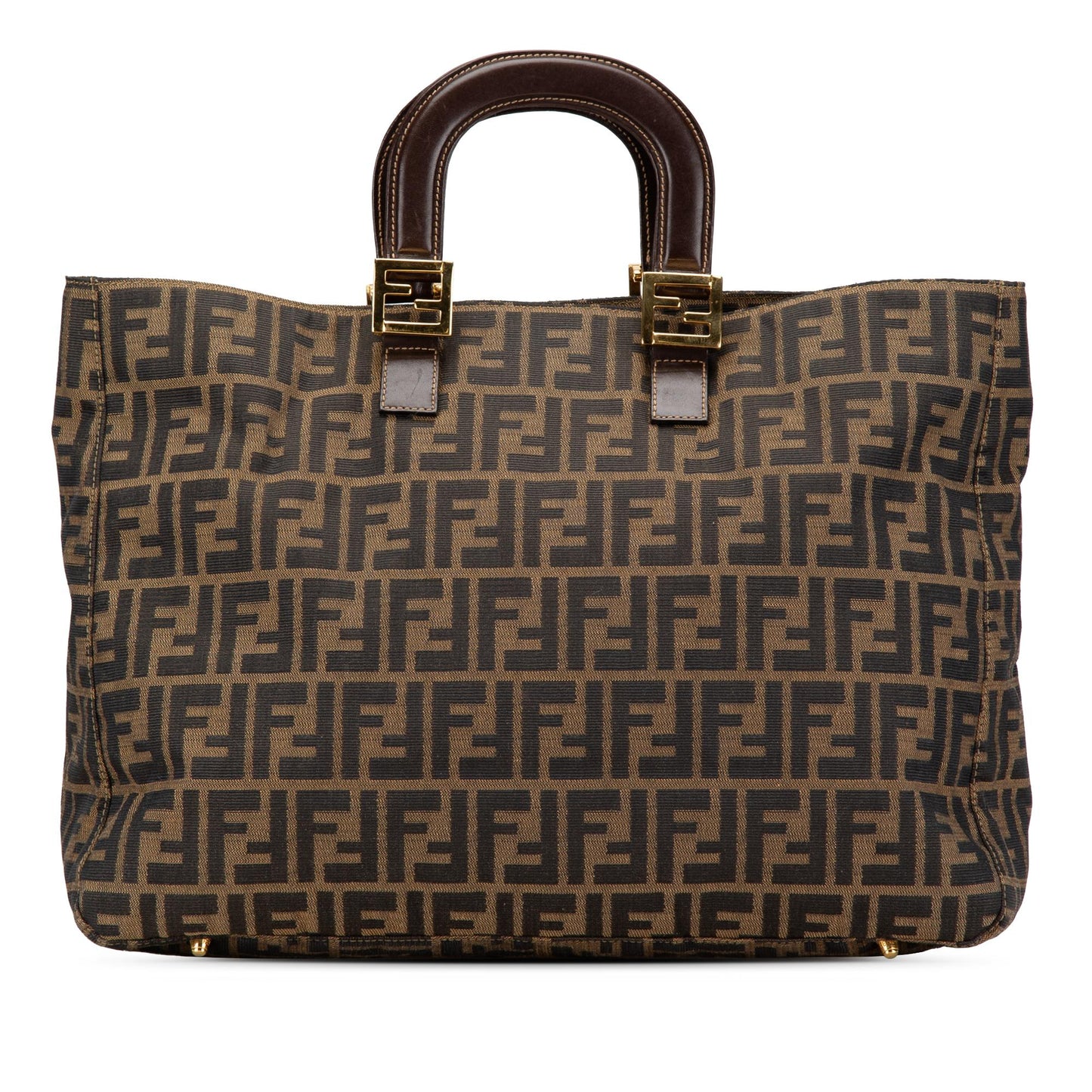 Fendi Zucca Twins Tote Canvas Large Tote Bag Twins Tote 1