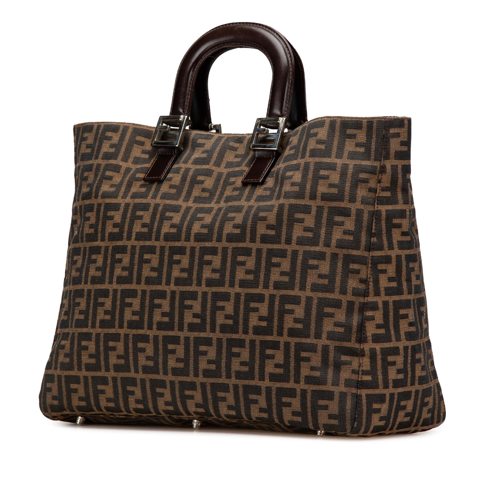 Fendi Zucca Twins Tote Canvas Large Tote Bag Twins Tote 2