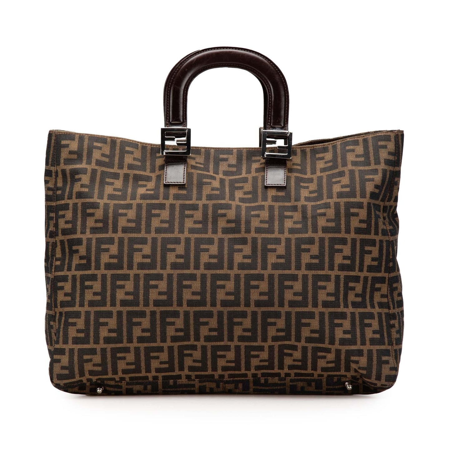 Fendi Zucca Twins Tote Canvas Large Tote Bag Twins Tote 3
