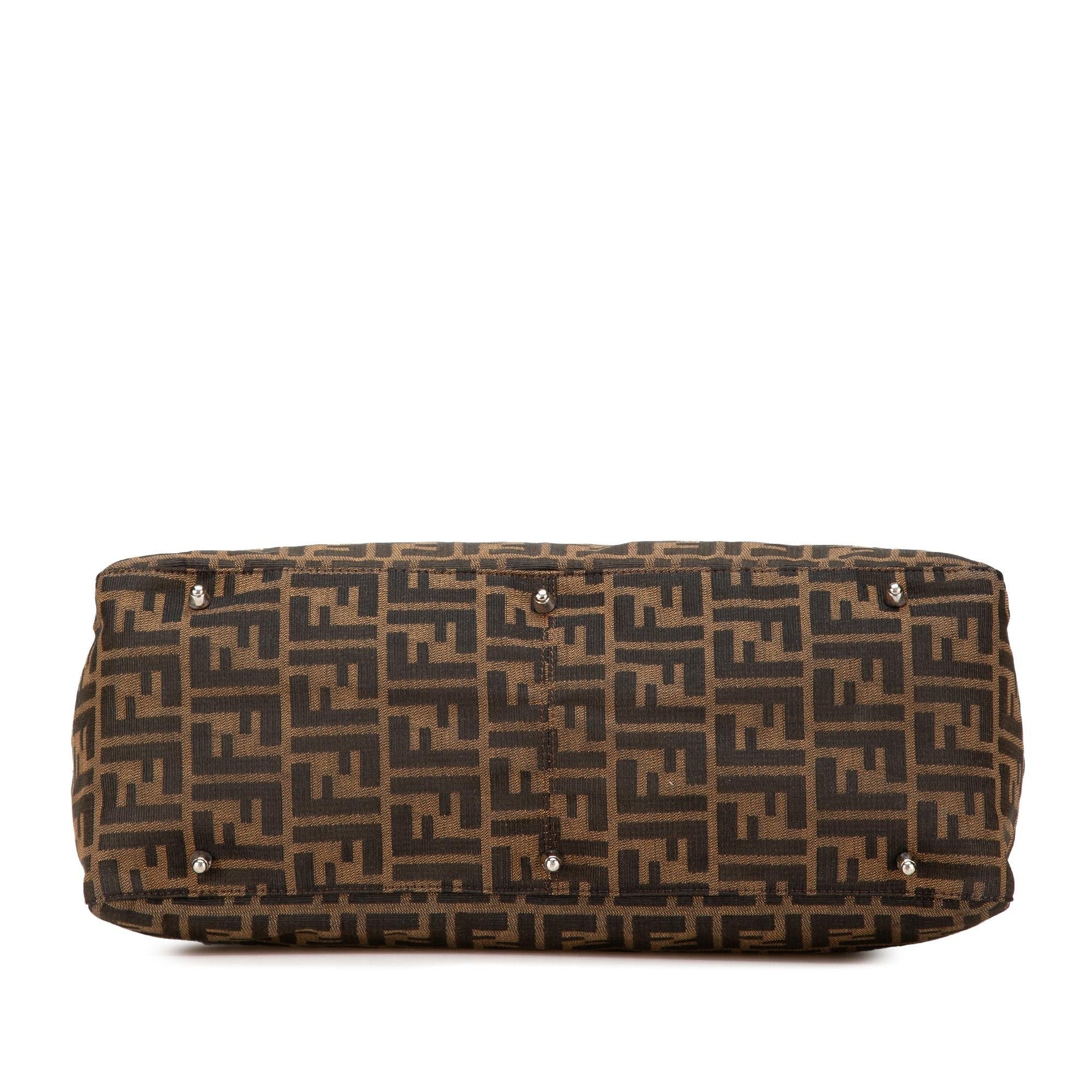 Fendi Zucca Twins Tote Canvas Large Tote Bag Twins Tote 4