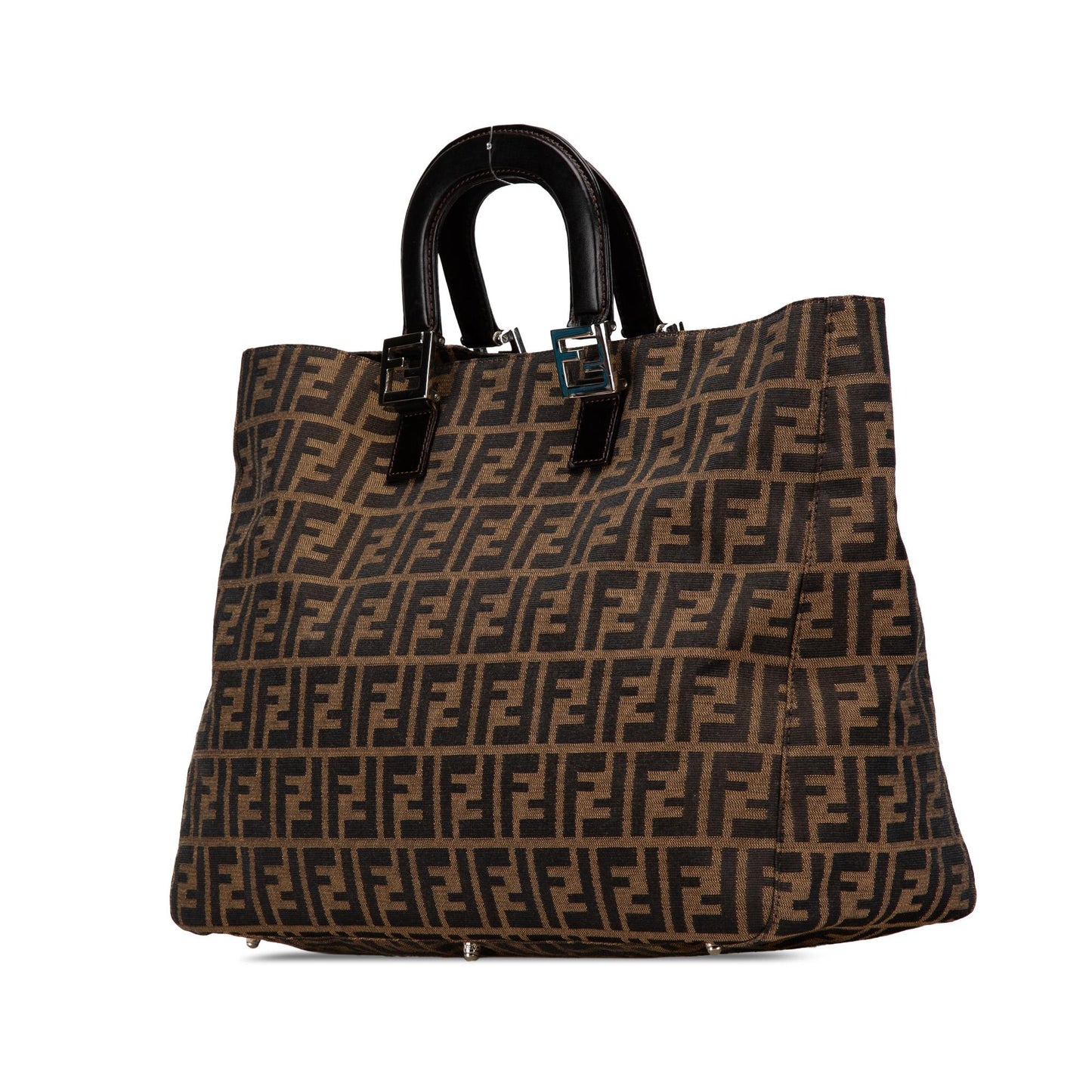 Fendi Zucca Twins Tote Canvas Large Tote Bag Twins Tote 5