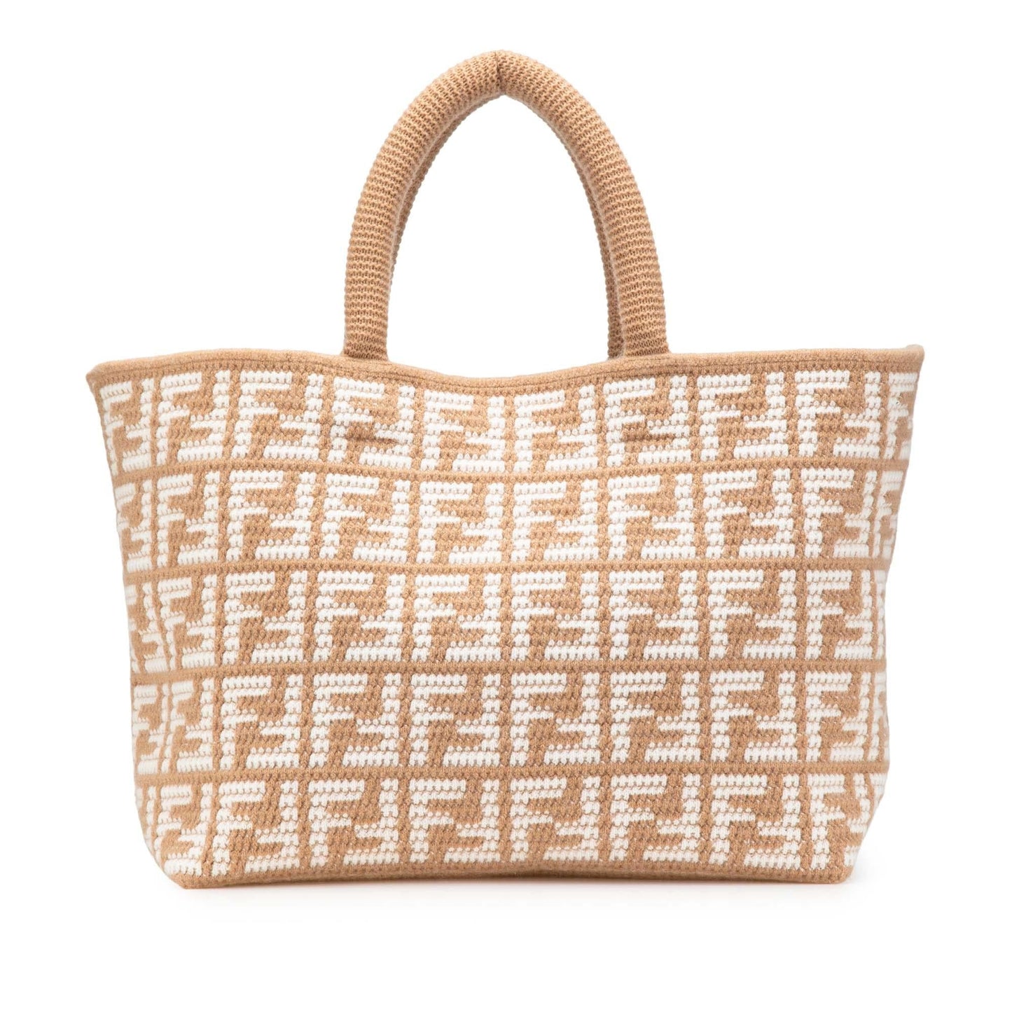 Fendi Zucca Cashmere Shopper Tote Large Tote Bag Cashmere Shopper Tote
