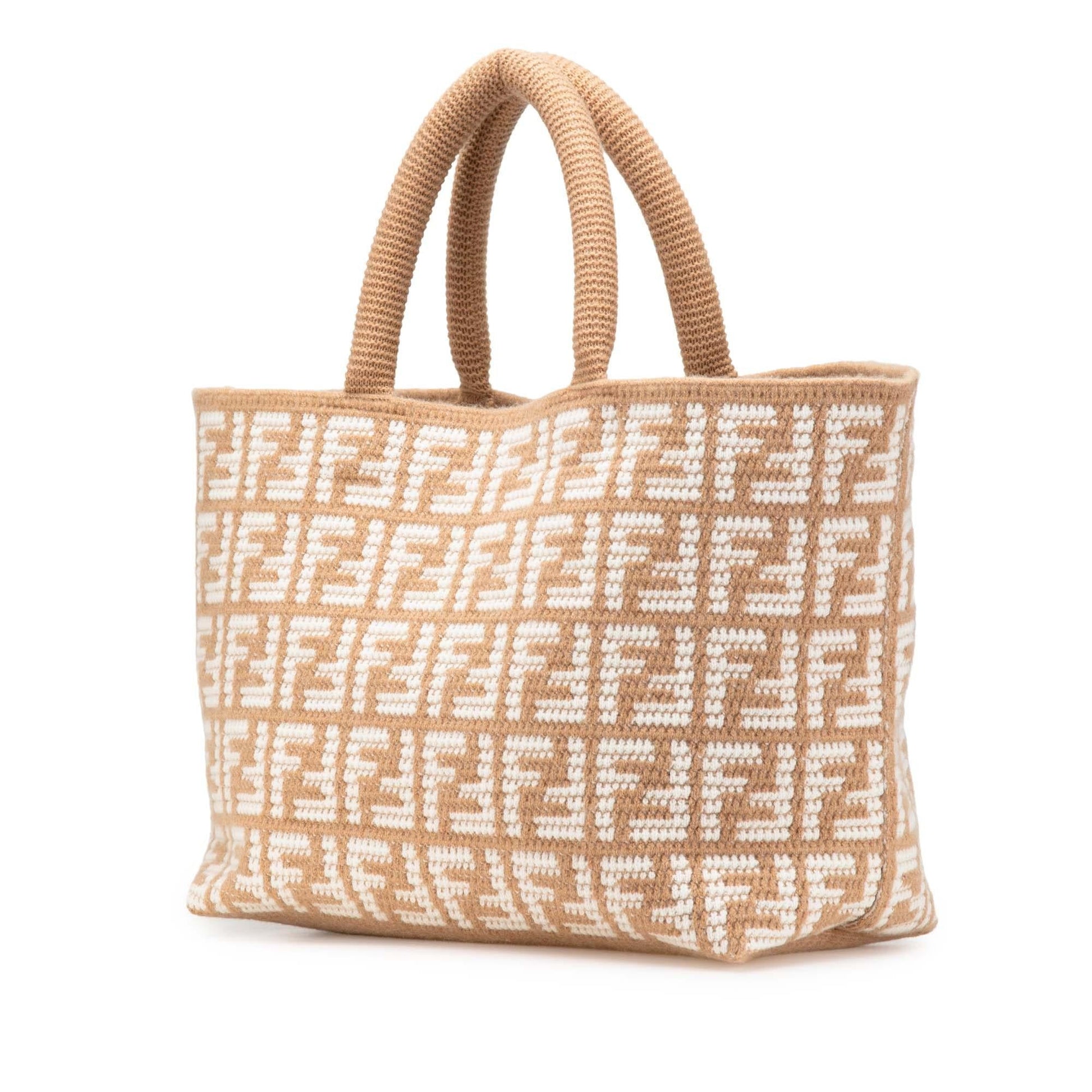 Fendi Zucca Cashmere Shopper Tote Large Tote Bag Shopper Tote 1