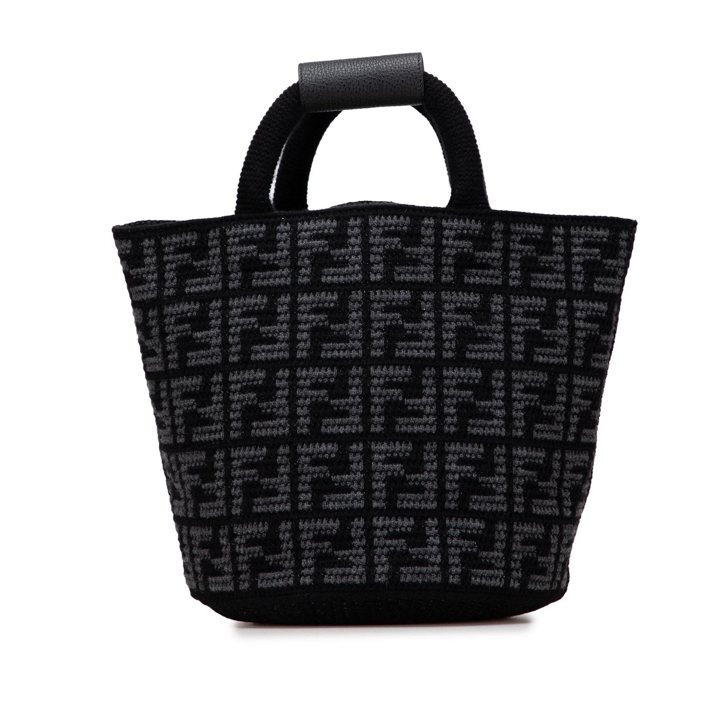 Fendi Zucca Cashmere Shopper Tote Large Tote Bag