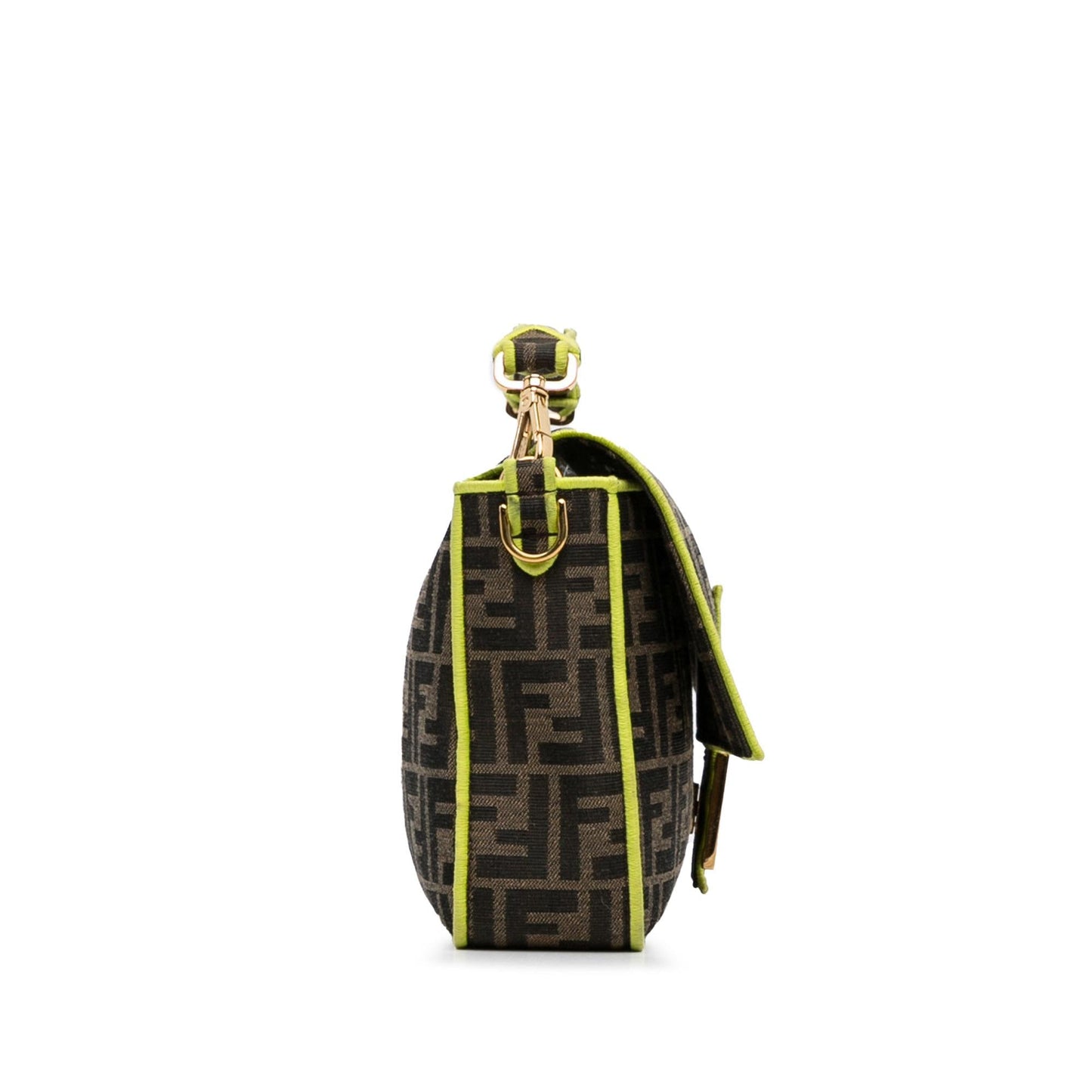 Fendi Zucca Fluo Trim Baguette Satchel Shg Qducxw Large Satchel Bag