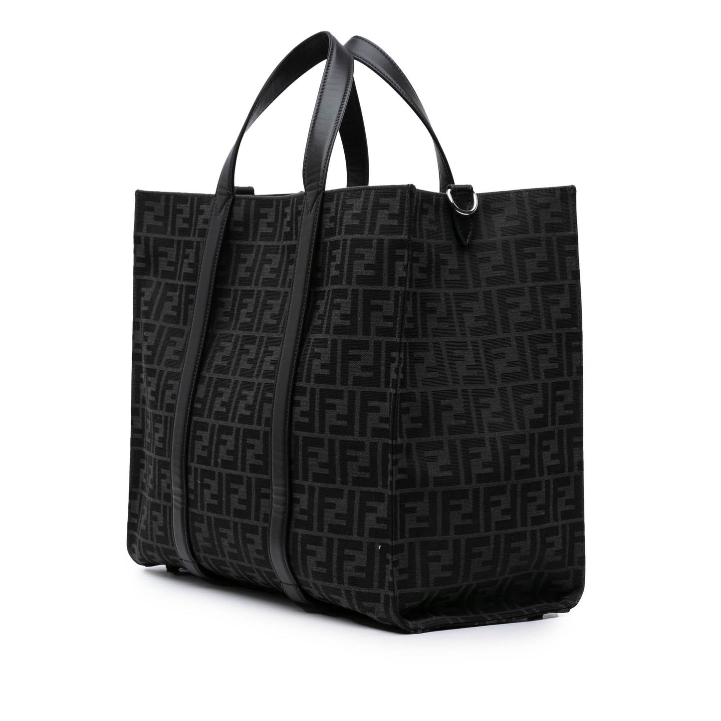 Fendi Zucca Jacquard Shopper Tote Large Tote Bag