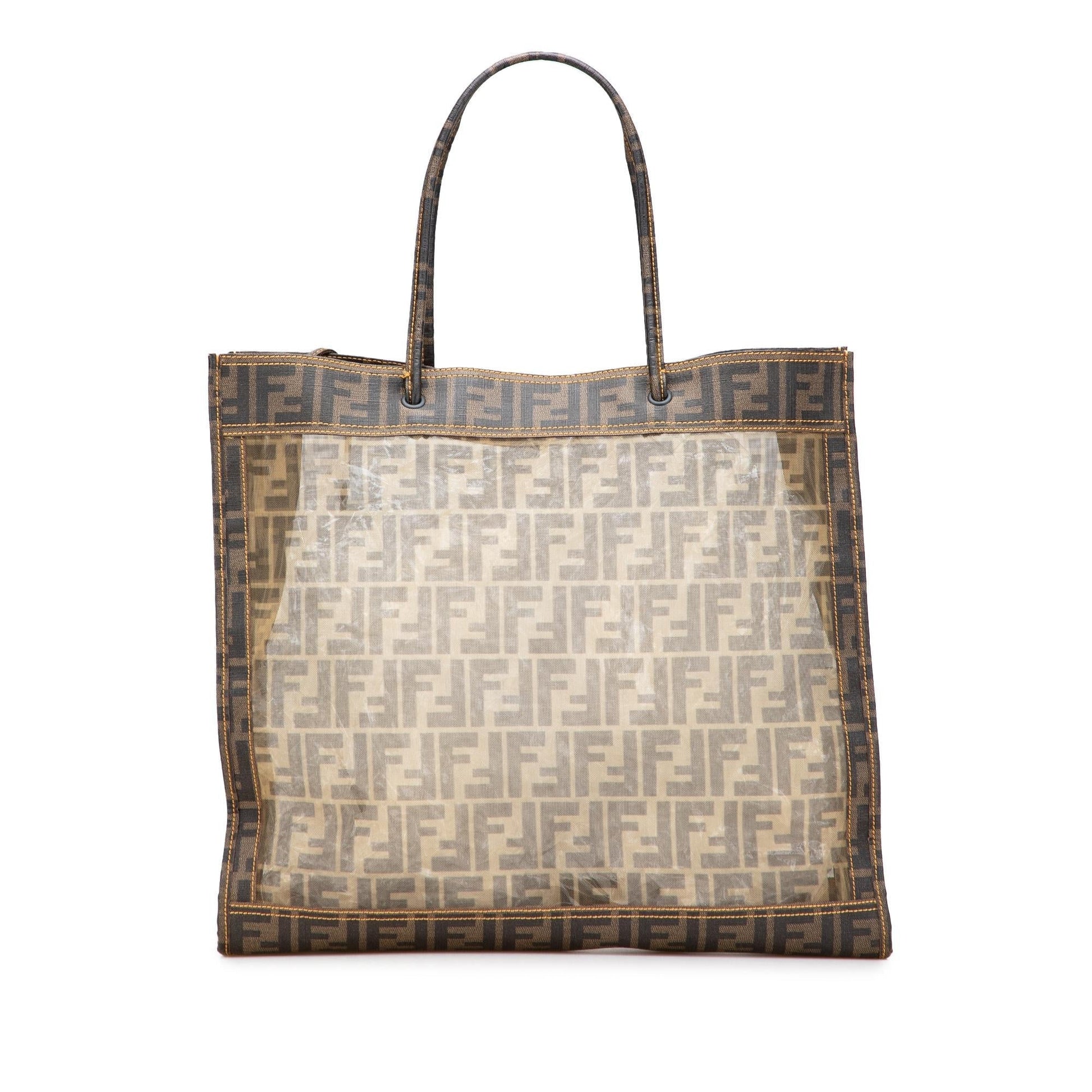 Fendi Zucca Mesh Tote Large Tote Bag
