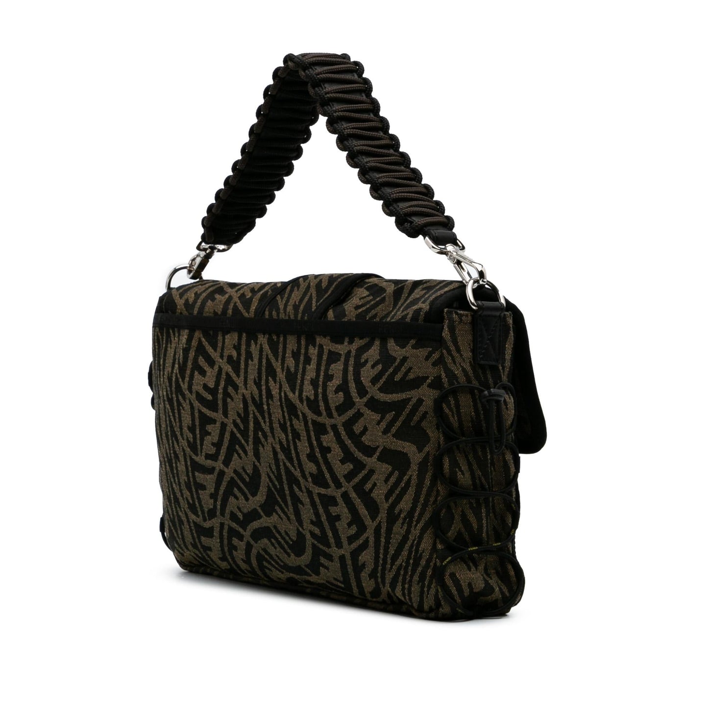 Fendi Zucca Vertigo Mesh Baguette Satchel Large Satchel Bag Mesh Baguette Satchel