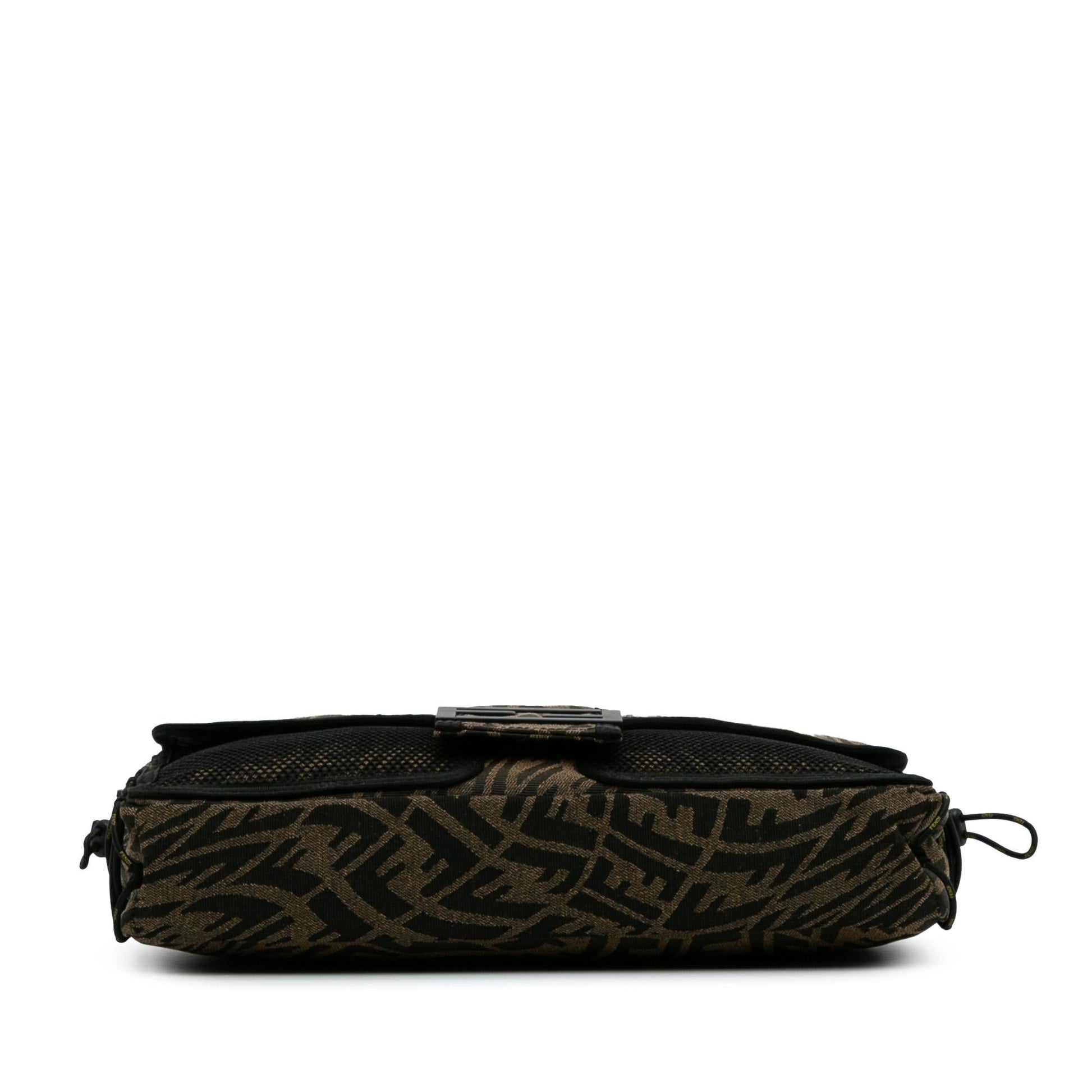 Fendi Zucca Vertigo Mesh Baguette Satchel Large Satchel Bag Baguette Satchel 2