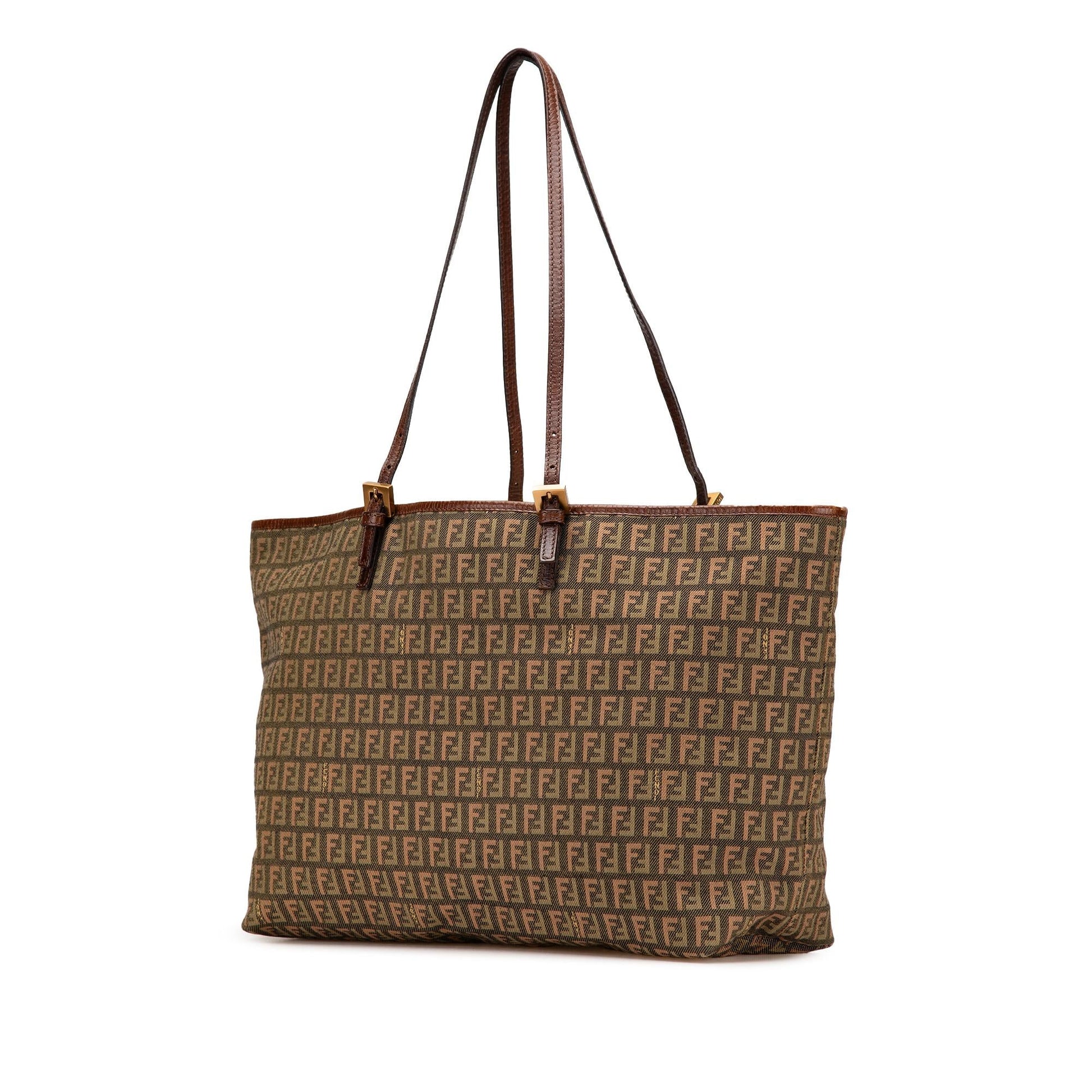 Fendi Zucchino Tote Canvas Large Tote Bag Canvas Tote 1
