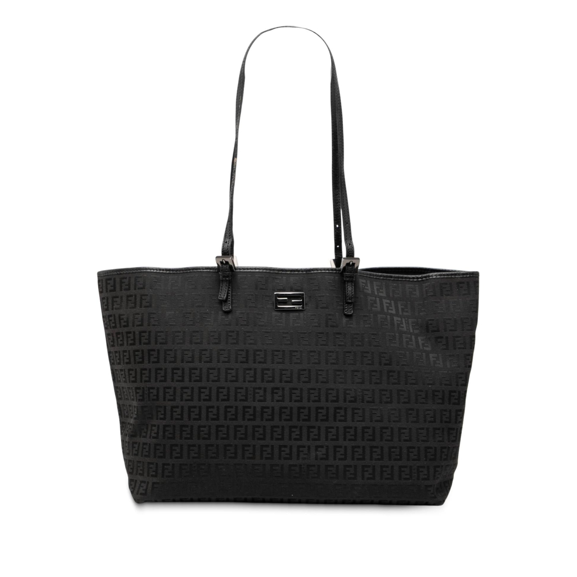 Fendi Zucchino Tote Canvas Large Tote Bag