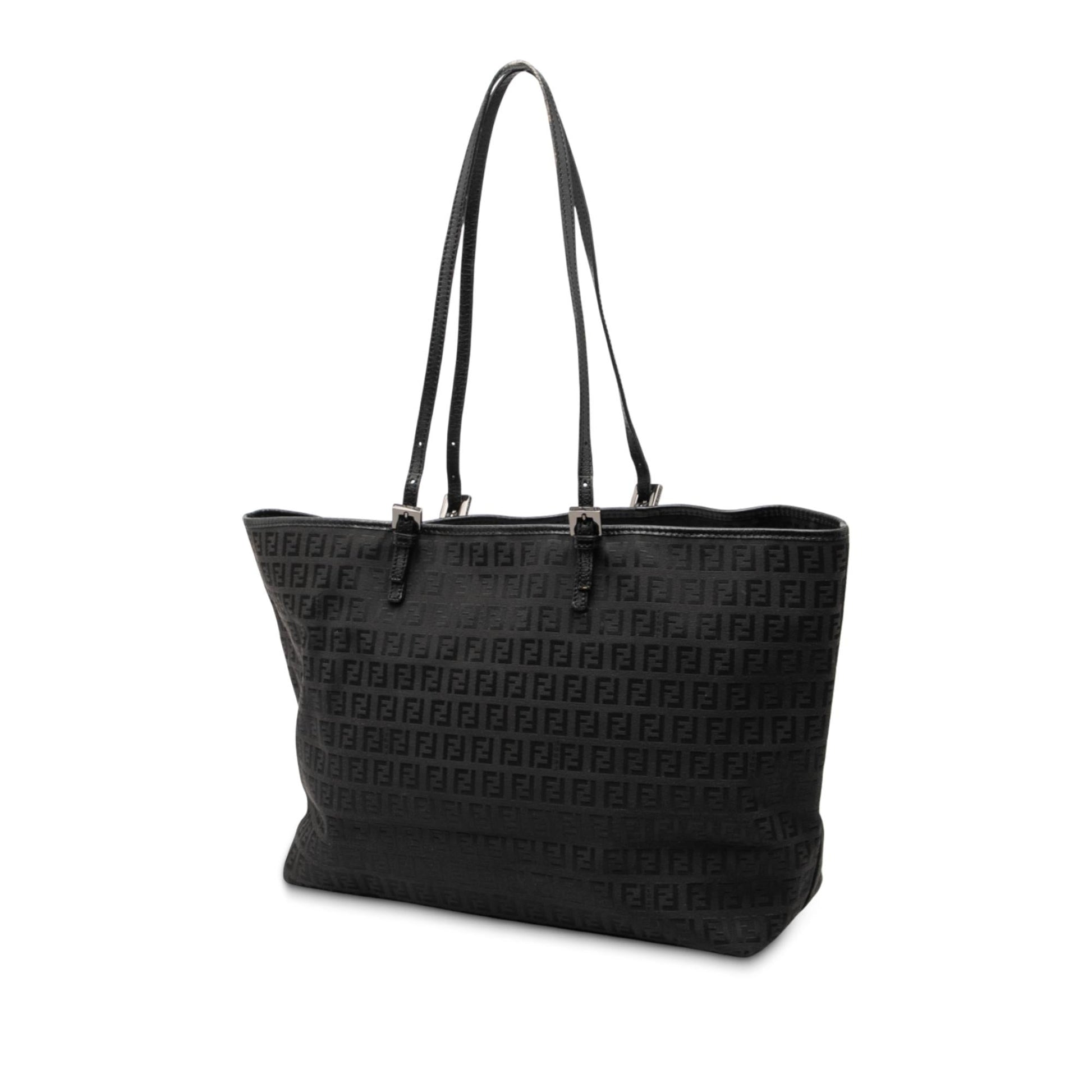 Fendi Zucchino Tote Canvas Large Tote Bag