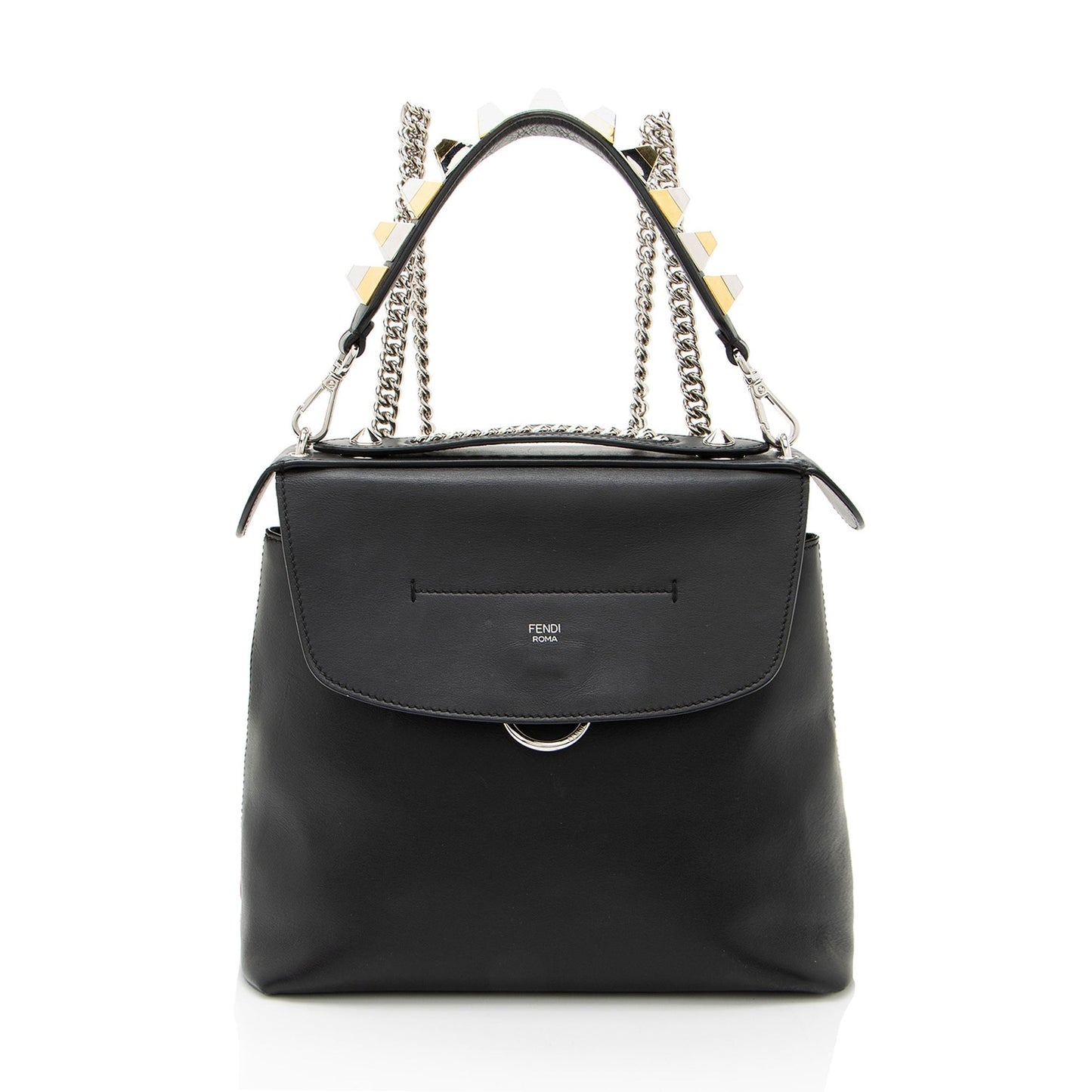 Fendi Back To School Backpack Leather Shoulder Bag