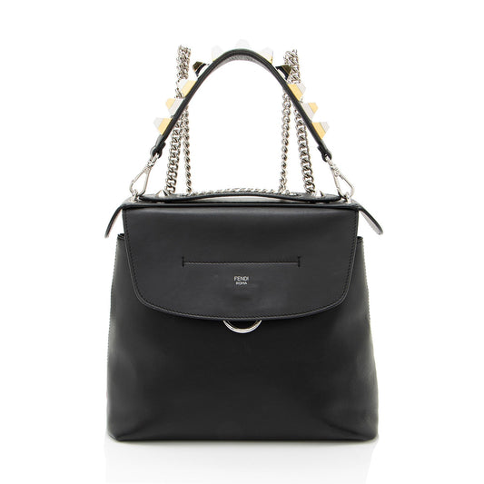 Fendi Back To School Backpack Leather Shoulder Bag