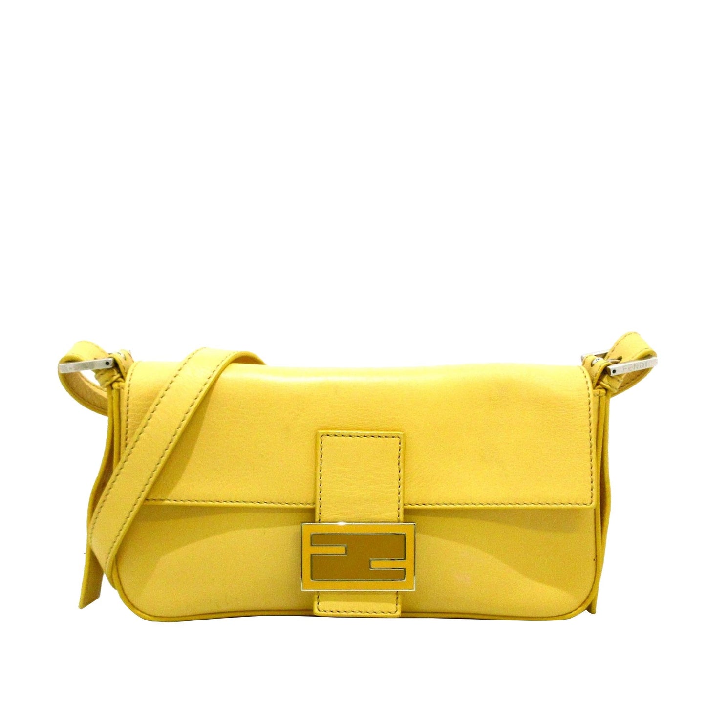 Fendi Baguette With Interchangeable Strap Shg Ewzoui Handbag Leather Shoulder Bag
