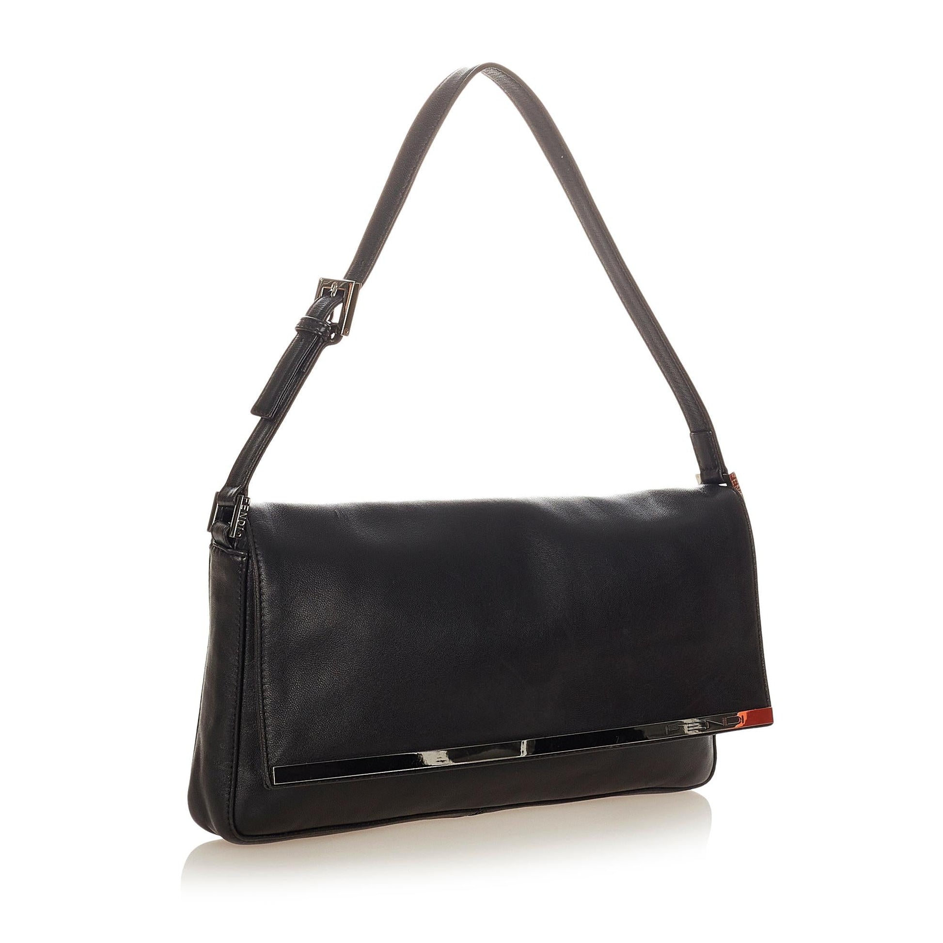 Fendi Baguette Shg Handbag Leather Shoulder Bag Baguette Shg 26705