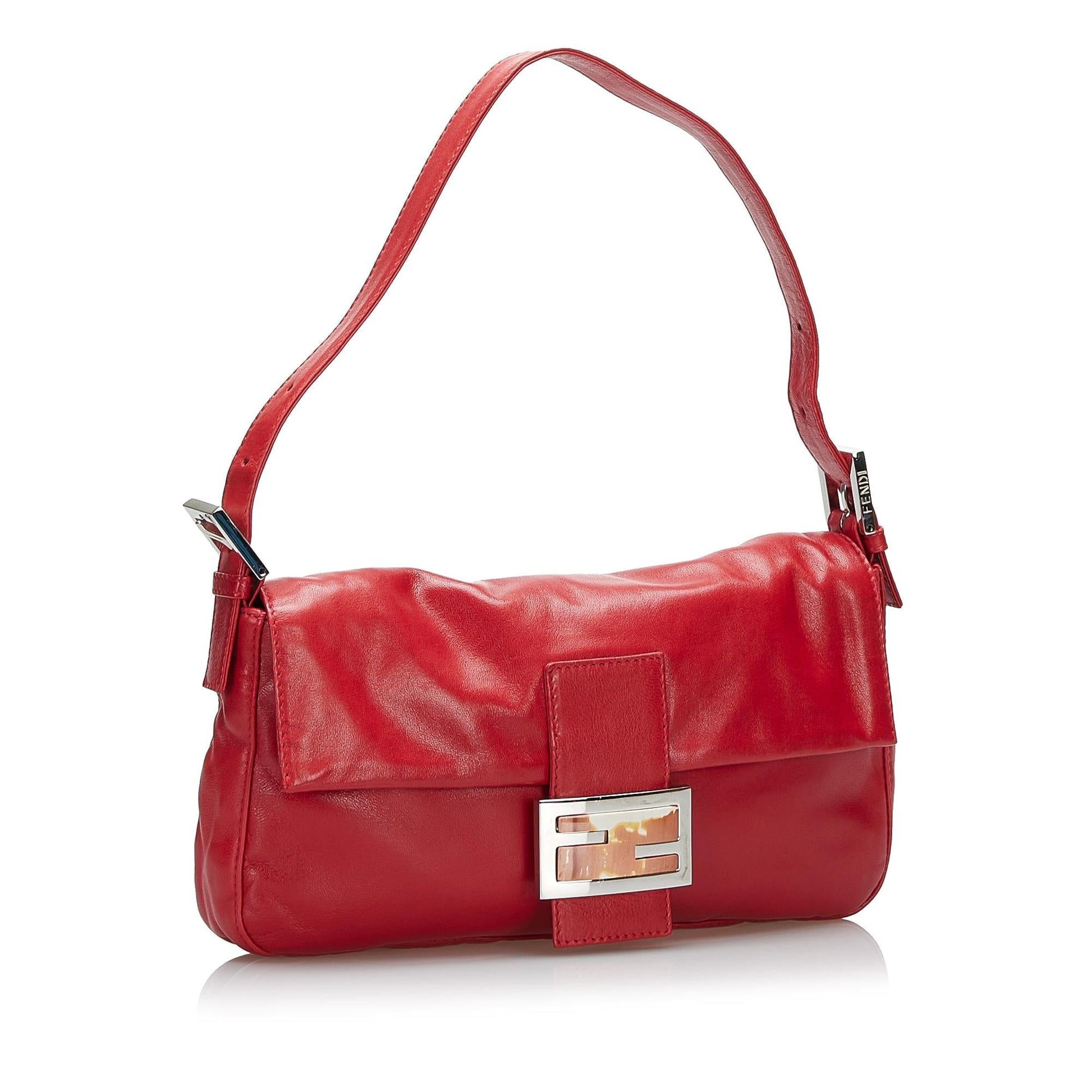 Fendi Baguette Shg Handbag Leather Shoulder Bag