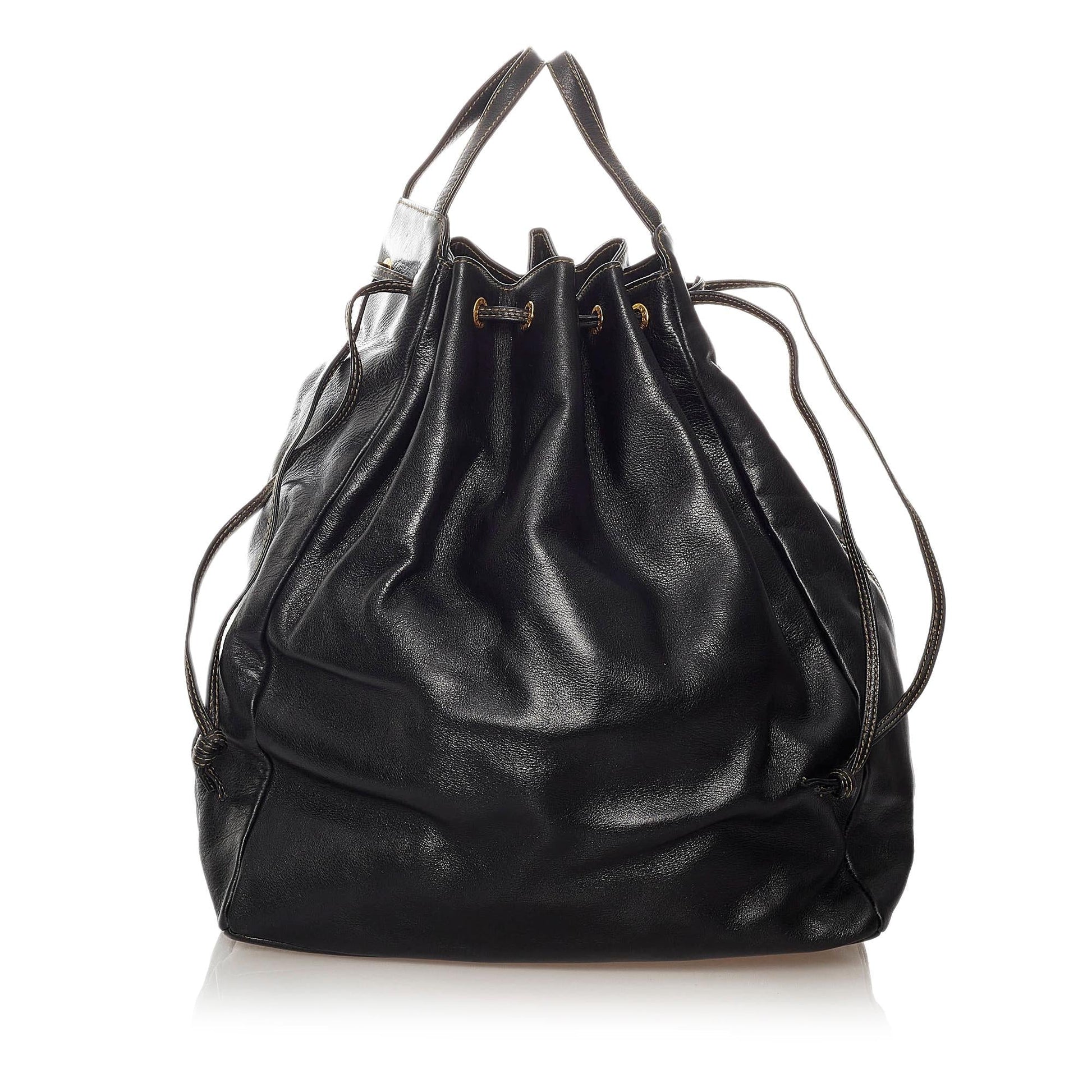 Fendi Bag Shg Leather Bucket Shoulder Bag