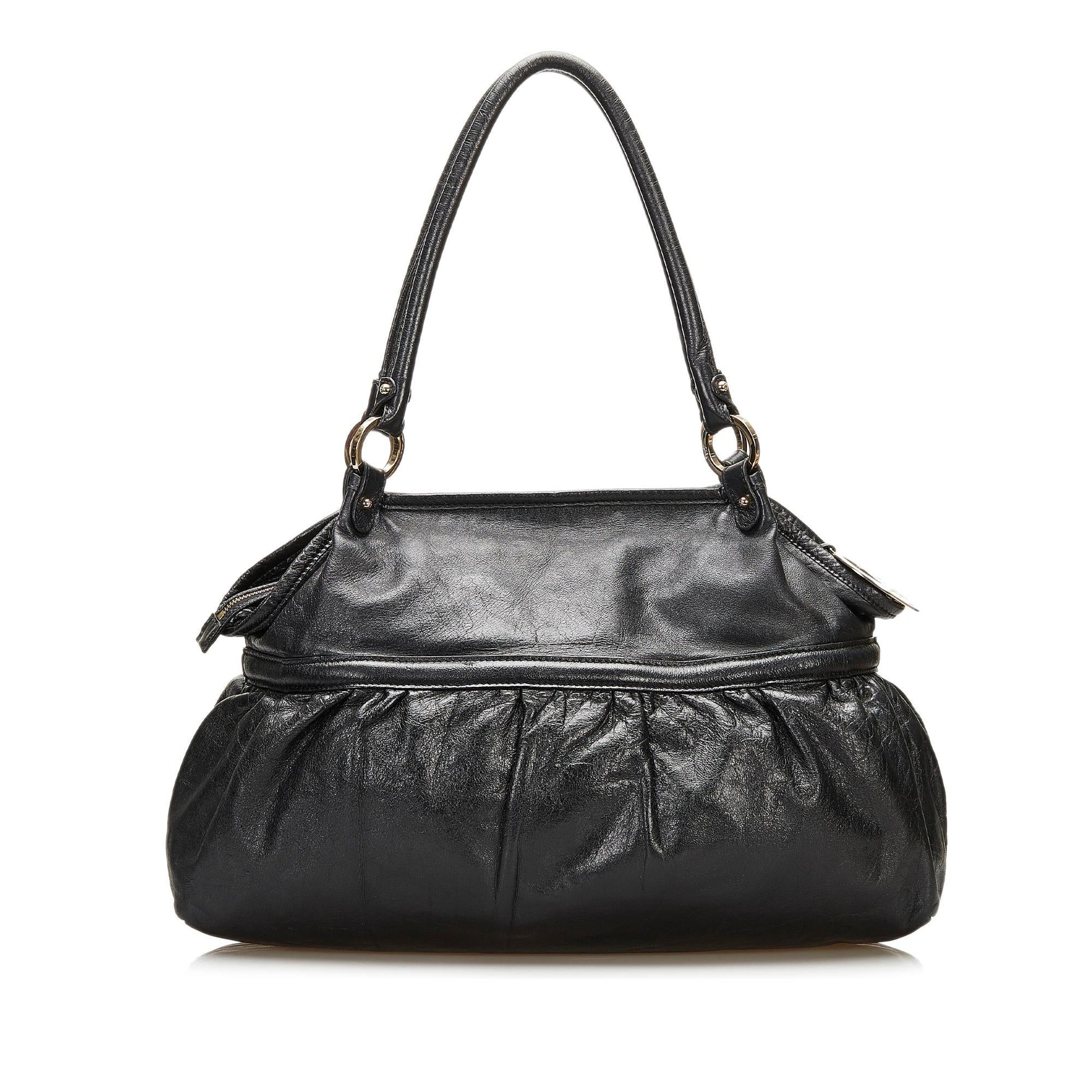 Fendi Chef Shoulder Bag Shg Leather