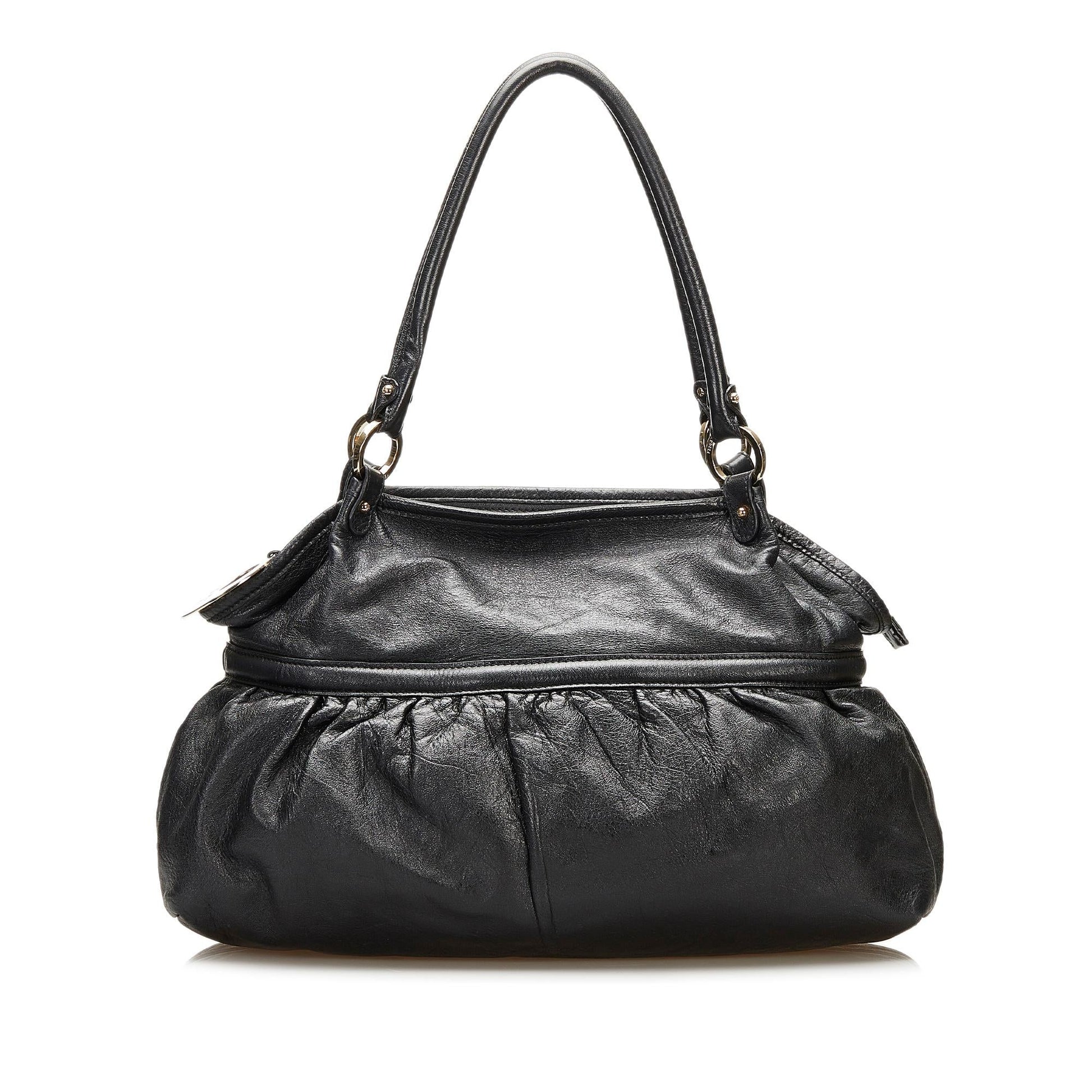 Fendi Chef Shoulder Bag Shg Leather