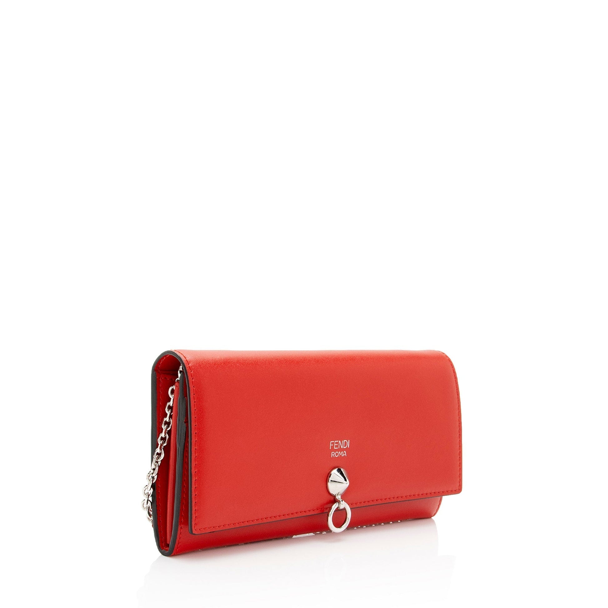 Fendi Dotcom Wallet On Bag Shf Bvy1Rz Leather Chain Crossbody Bag