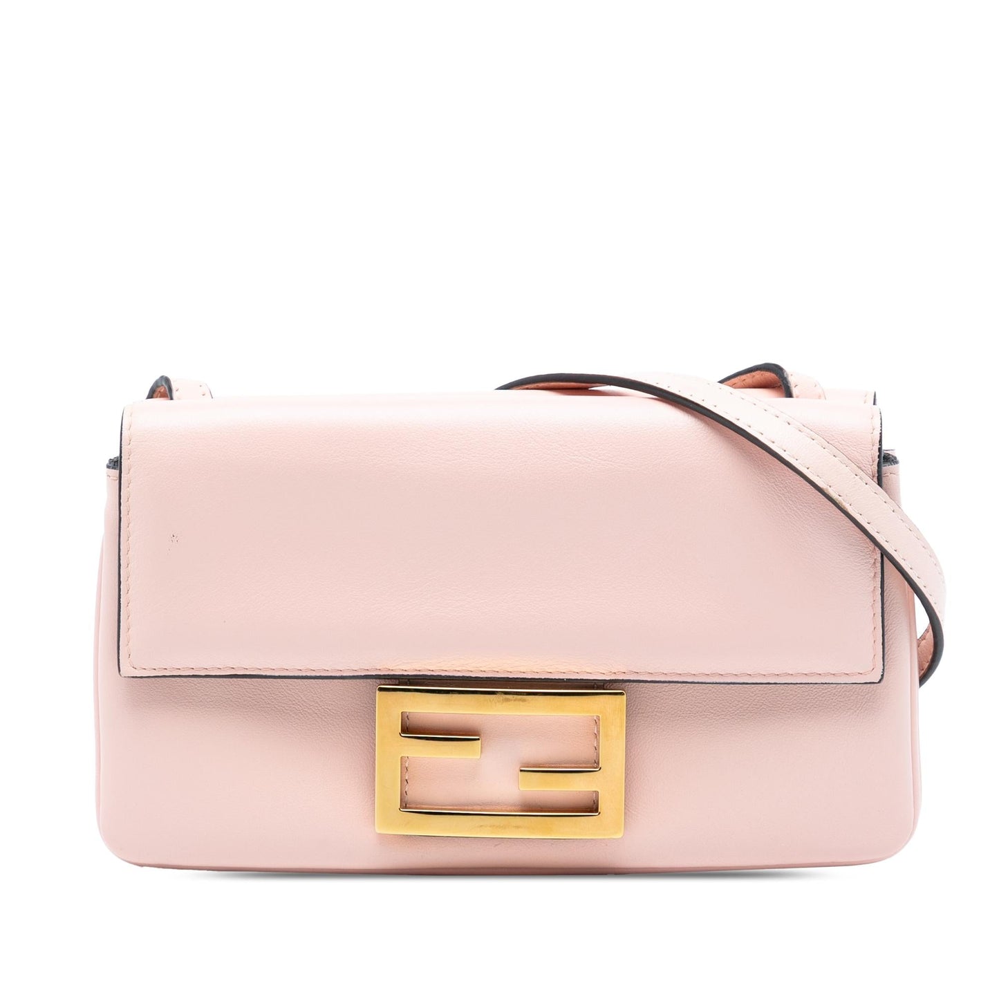 Fendi Duo Baguette Crossbody Leather Shoulder Bag