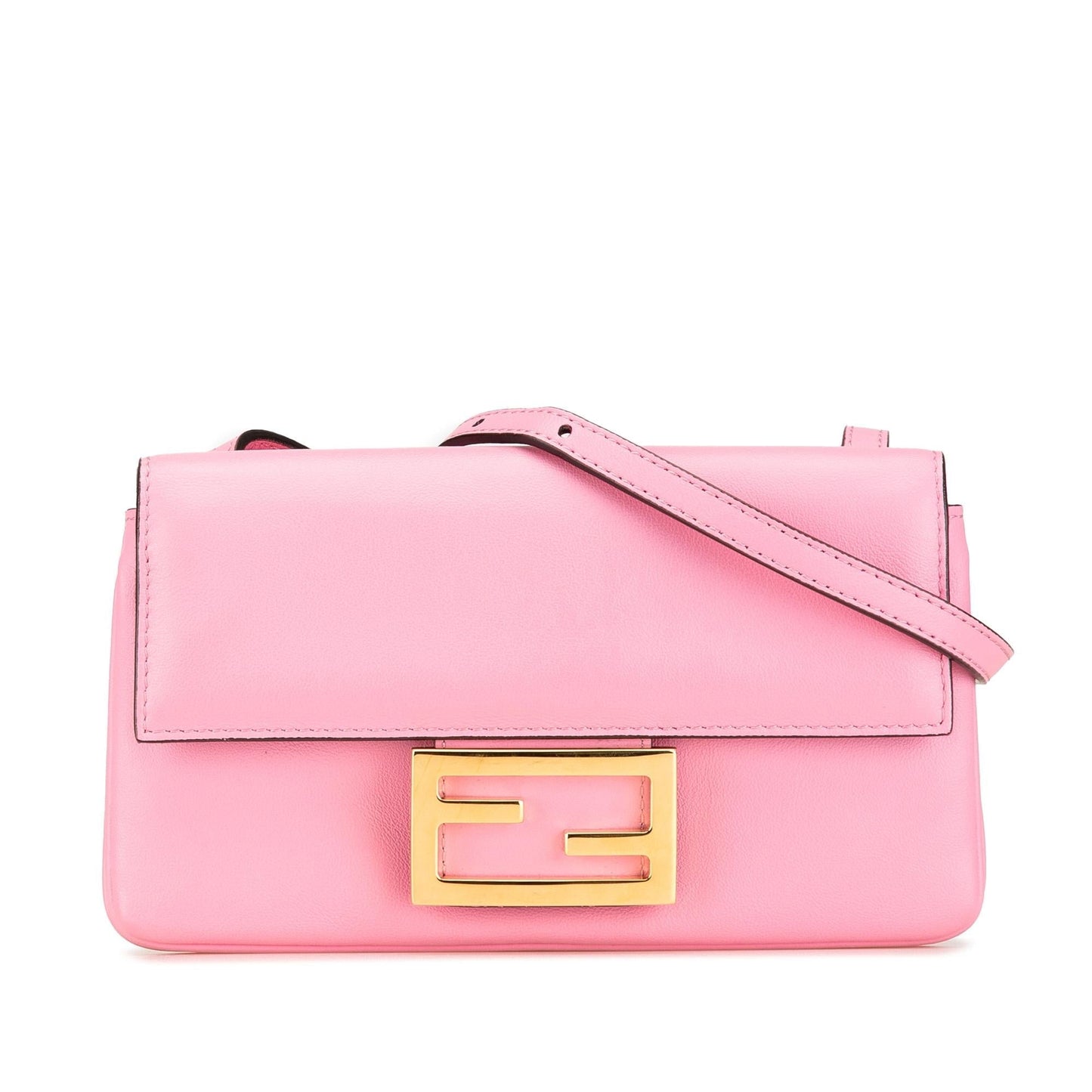Fendi Duo Baguette Crossbody Bag Leather Shoulder Bag Baguette Shg I8Frcu