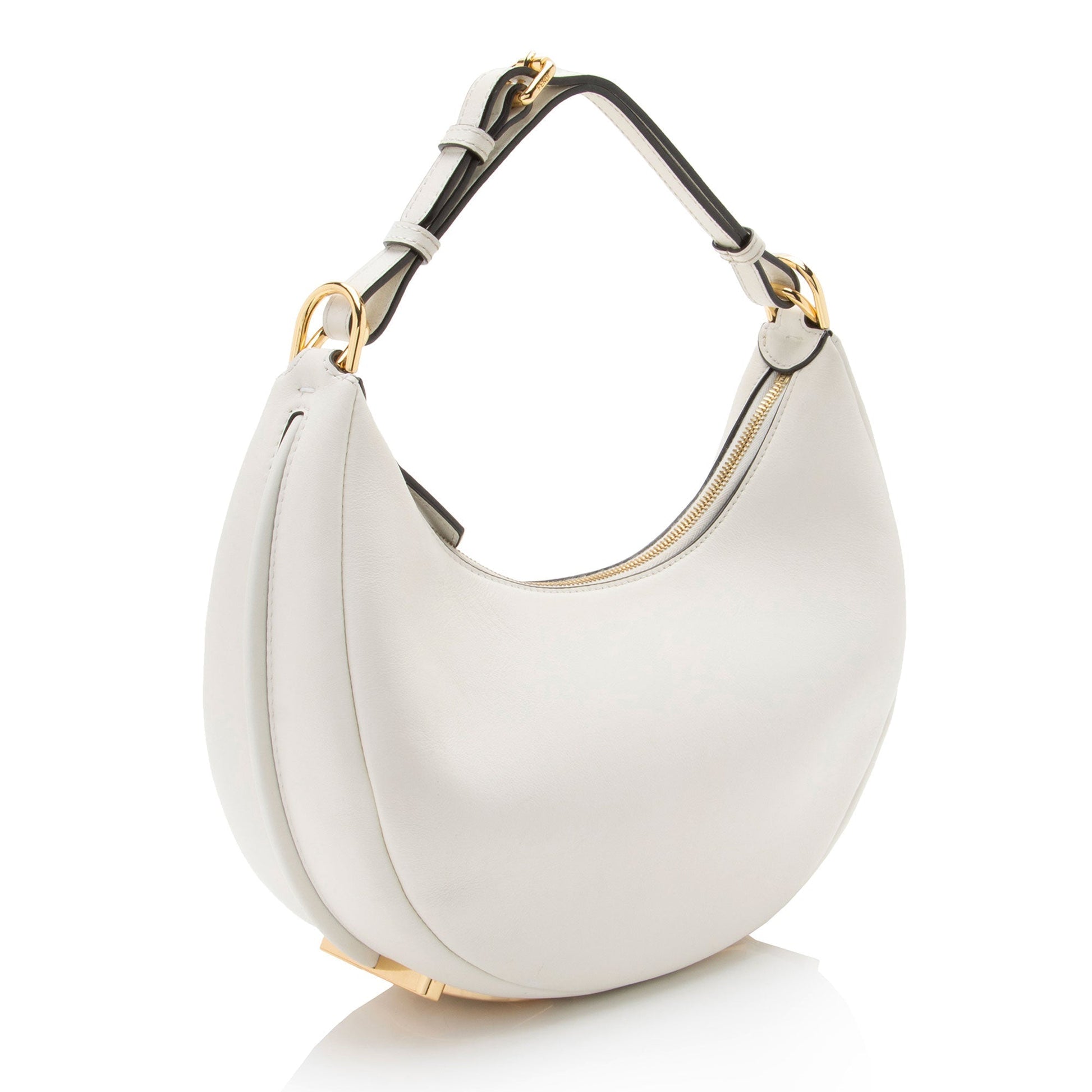 Fendi graphy Hobo Leather Small Shoulder Bag Hobo Shf Uslvuq