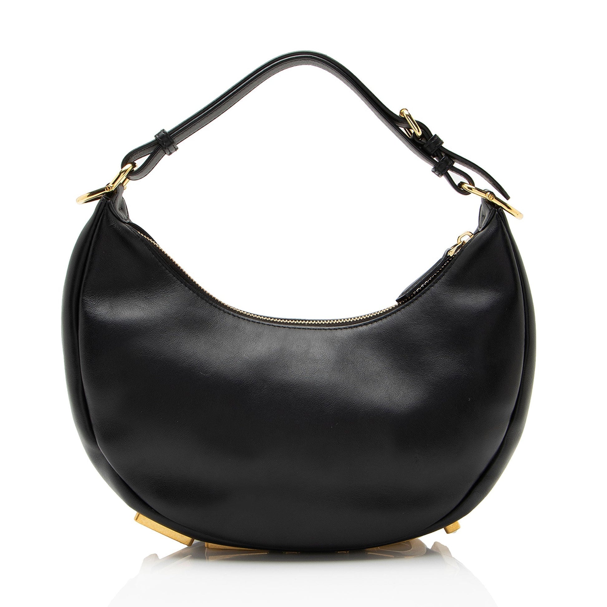 Fendi graphy Hobo Leather Small Shoulder Bag