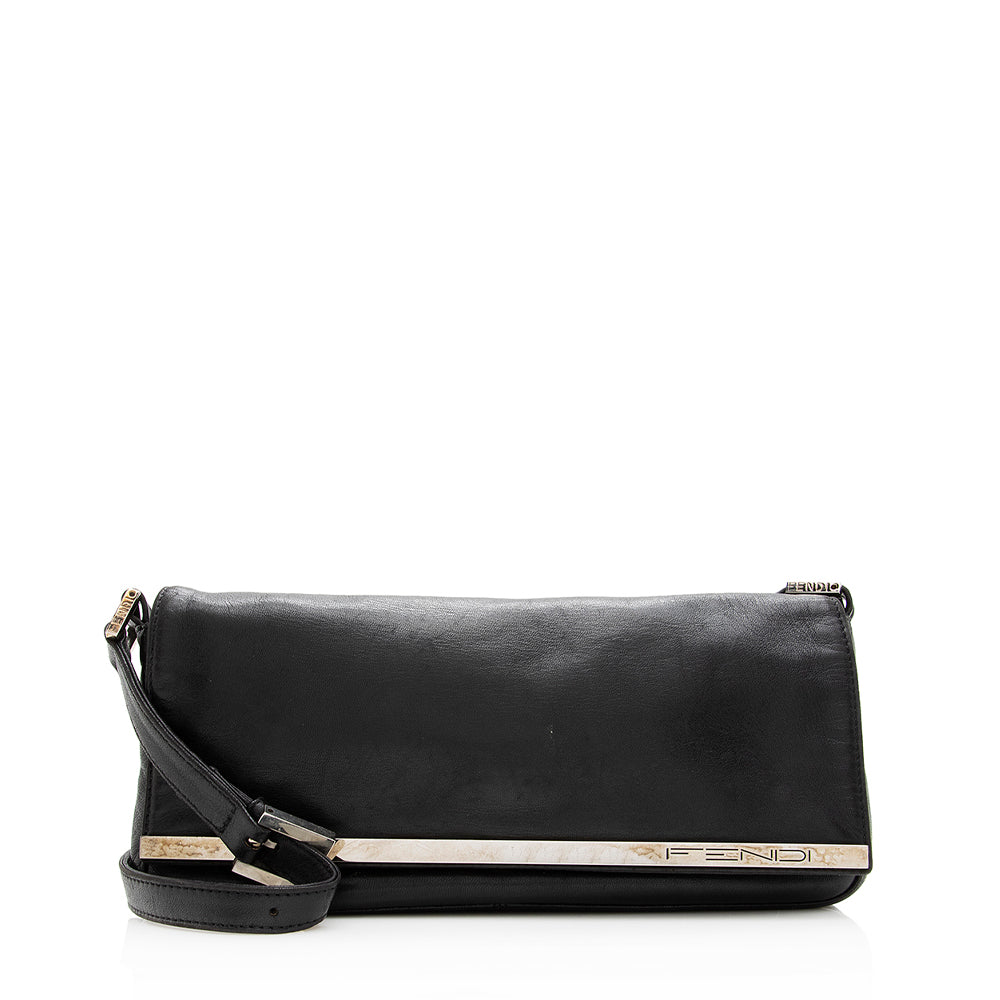 Fendi Pochette Shf Shoulder Bag Leather Flap