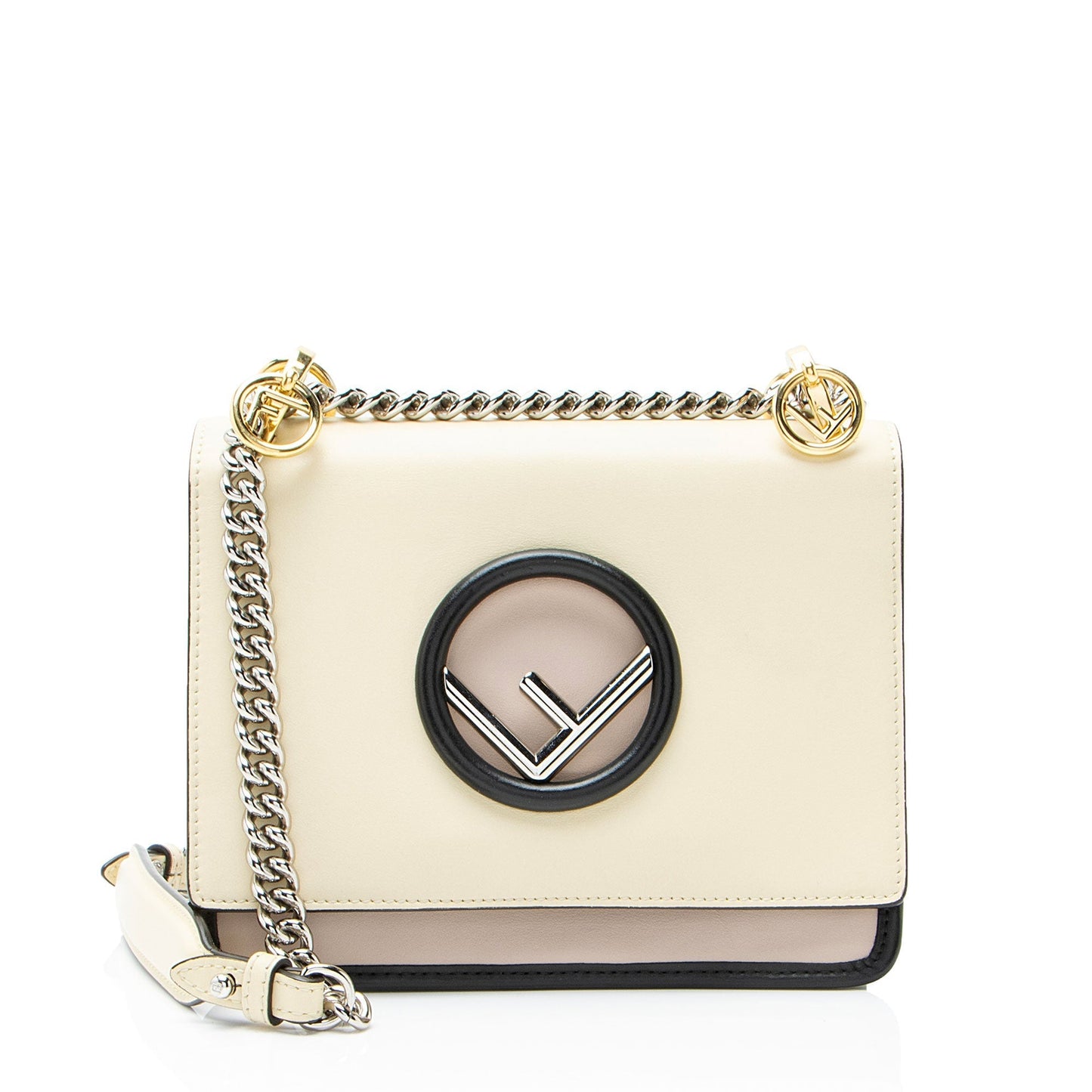 Fendi Kan Shoulder Bag Leather Small