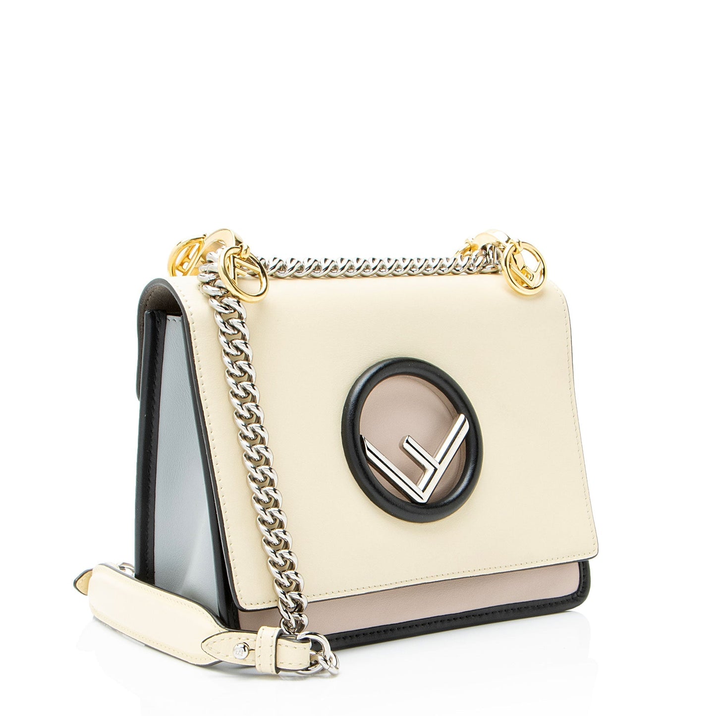 Fendi Kan Shoulder Bag Leather Small