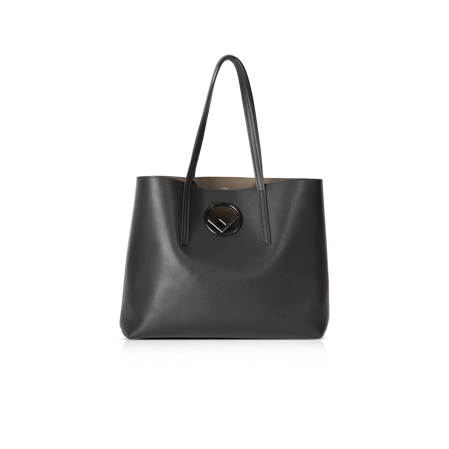 Fendi Shopping Tote Leather Logo Tote Bag
