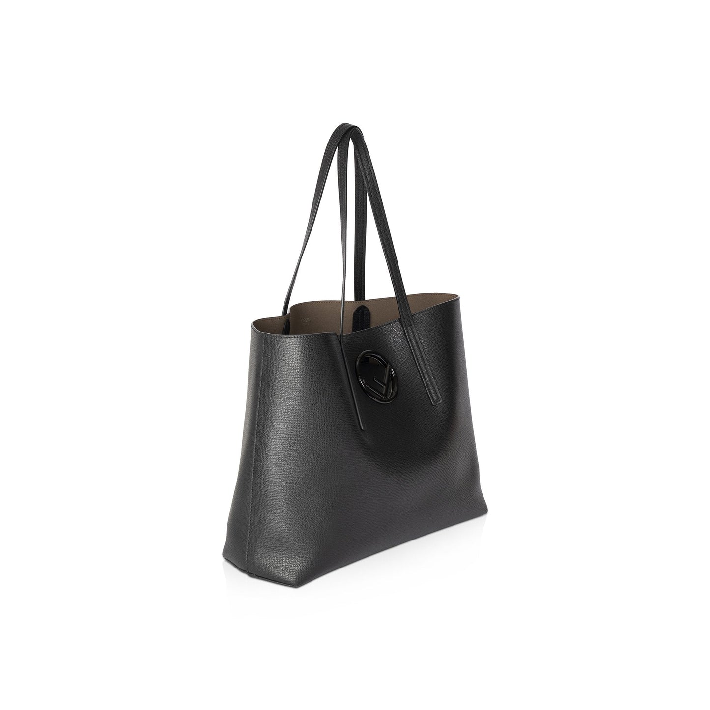 Fendi Shopping Tote Leather Logo Tote Bag