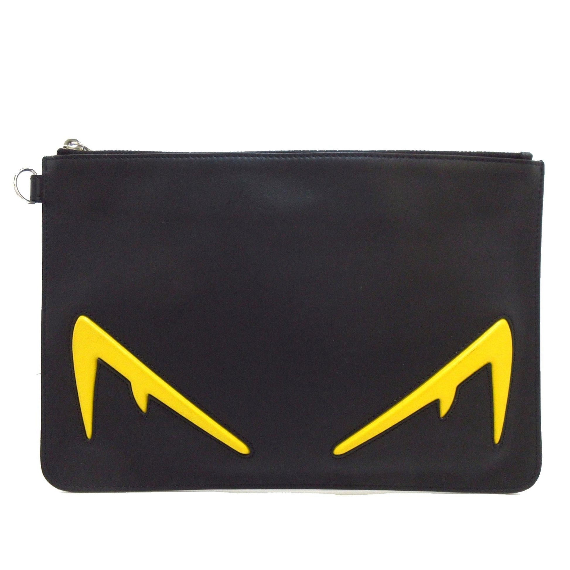 Fendi Monster Eyes Clutch Shg Orzmvv Leather Clutch Bag