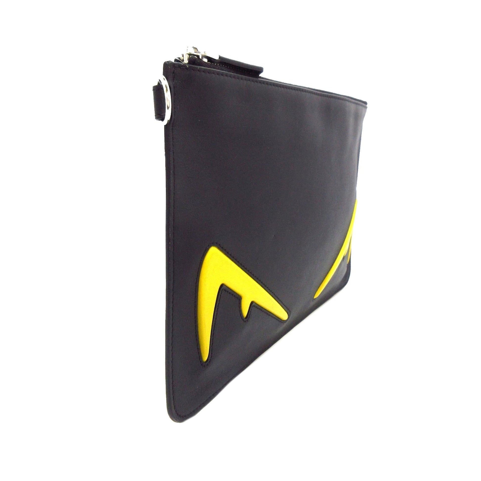 Fendi Monster Eyes Clutch Shg Orzmvv Leather Clutch Bag