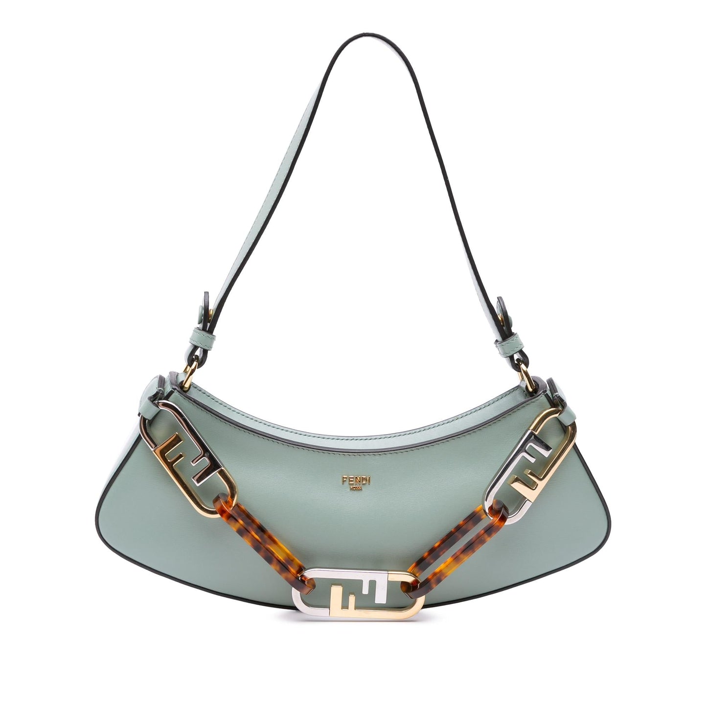 Fendi Lock Swing Satchel Leather Satchel Bag Swing Satchel 1