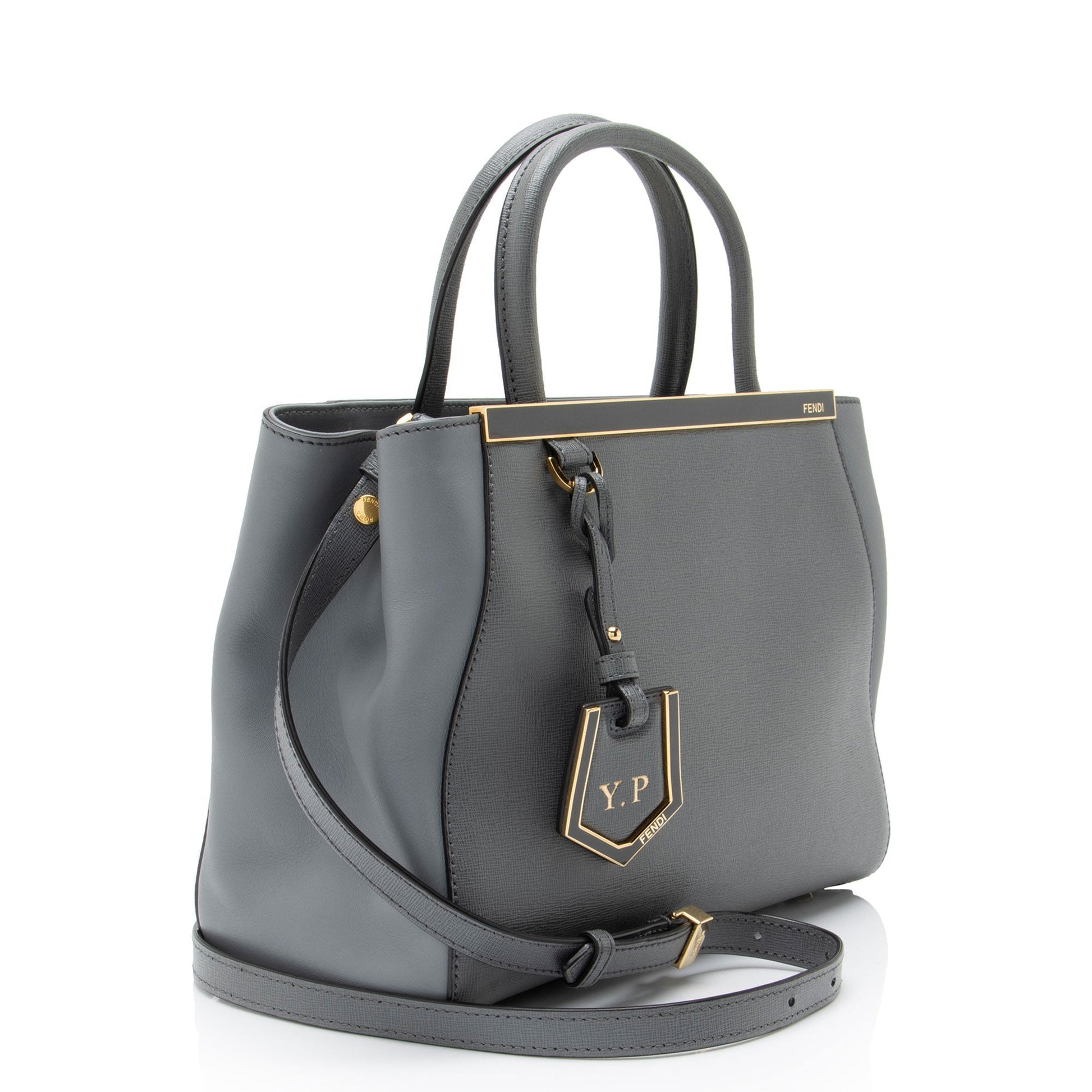 Fendi Petite 2Jours Tote Leather Tote Bag