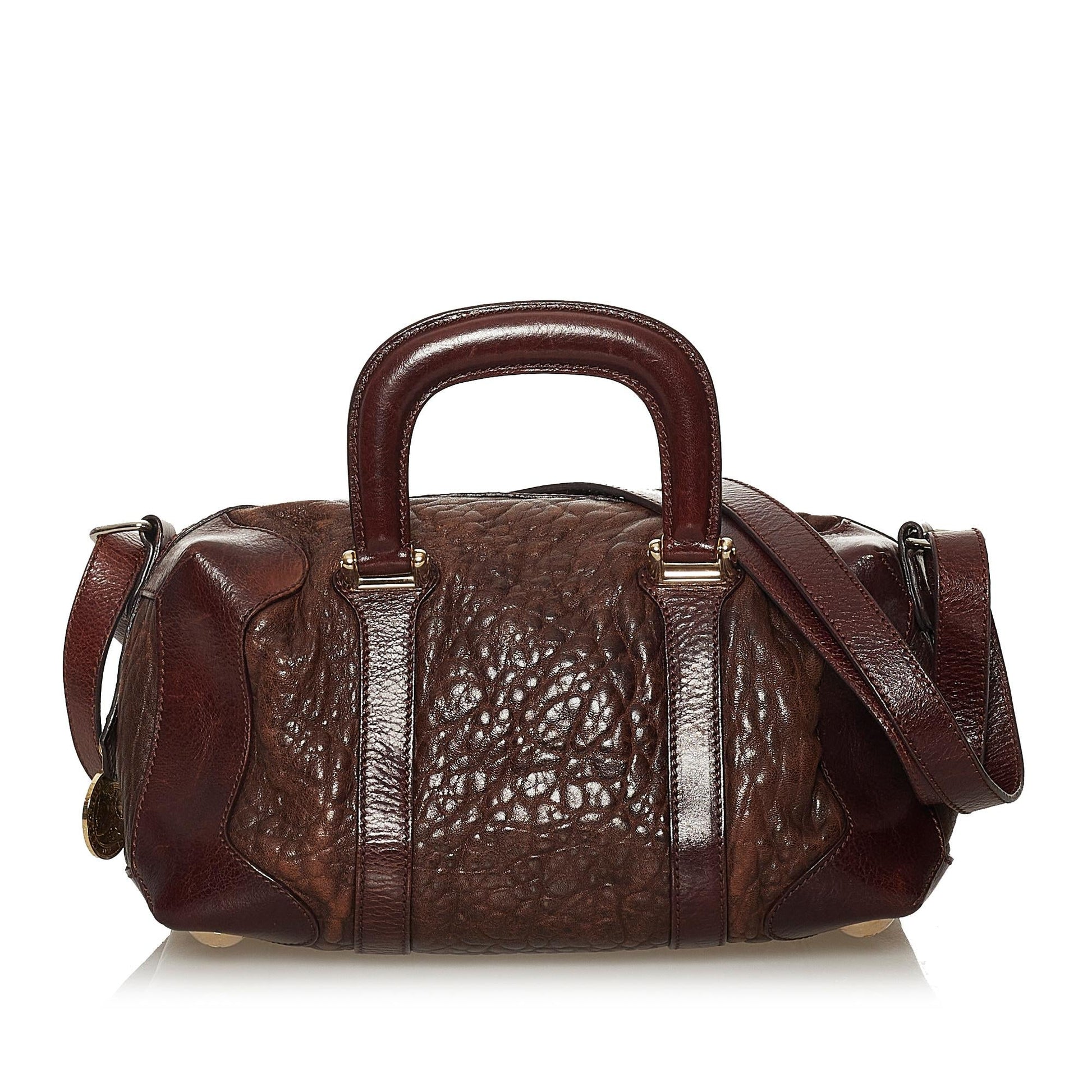 Fendi Satchel Shg Leather Satchel Bag