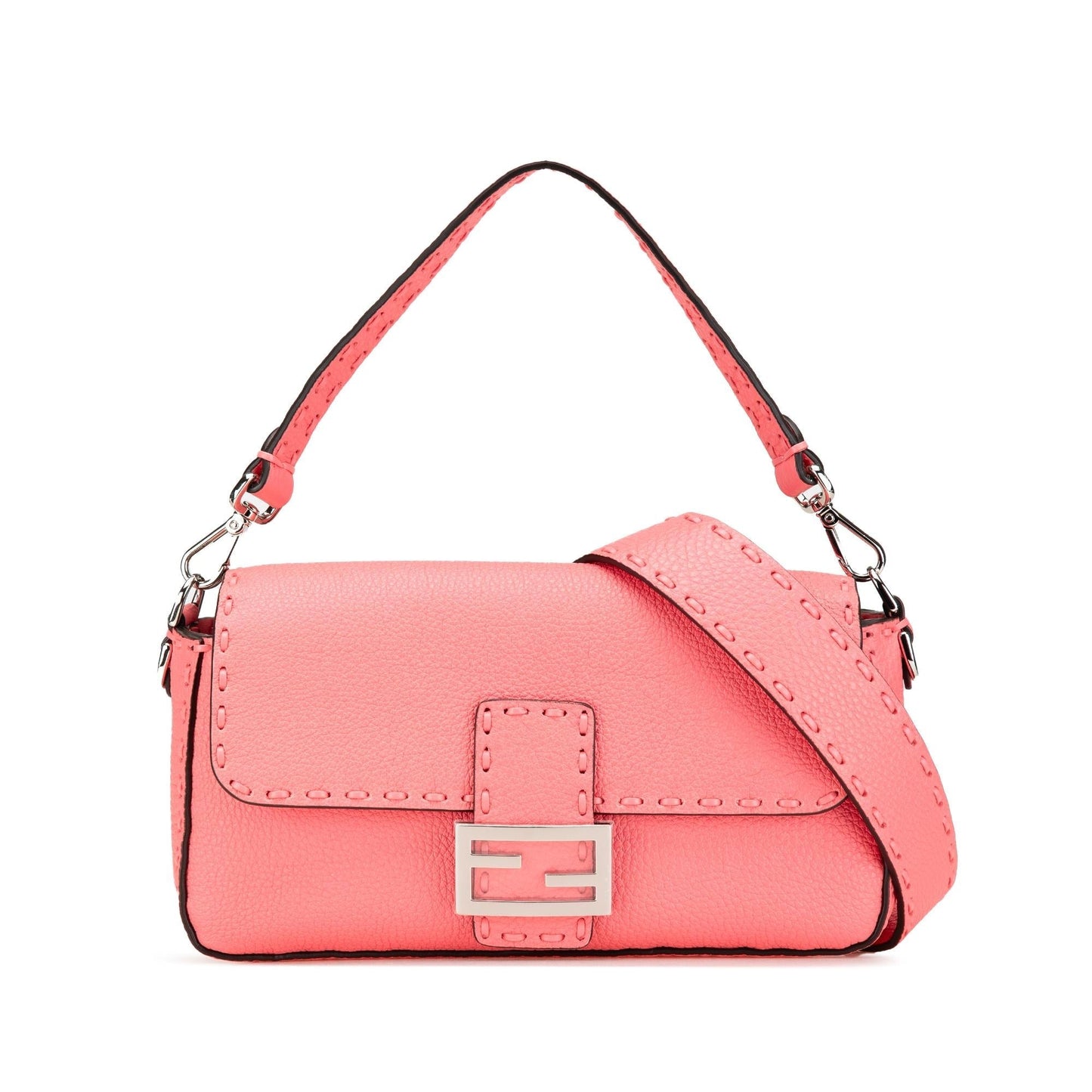 Fendi Selleria Baguette Satchel Leather Satchel Bag Selleria Baguette Satchel